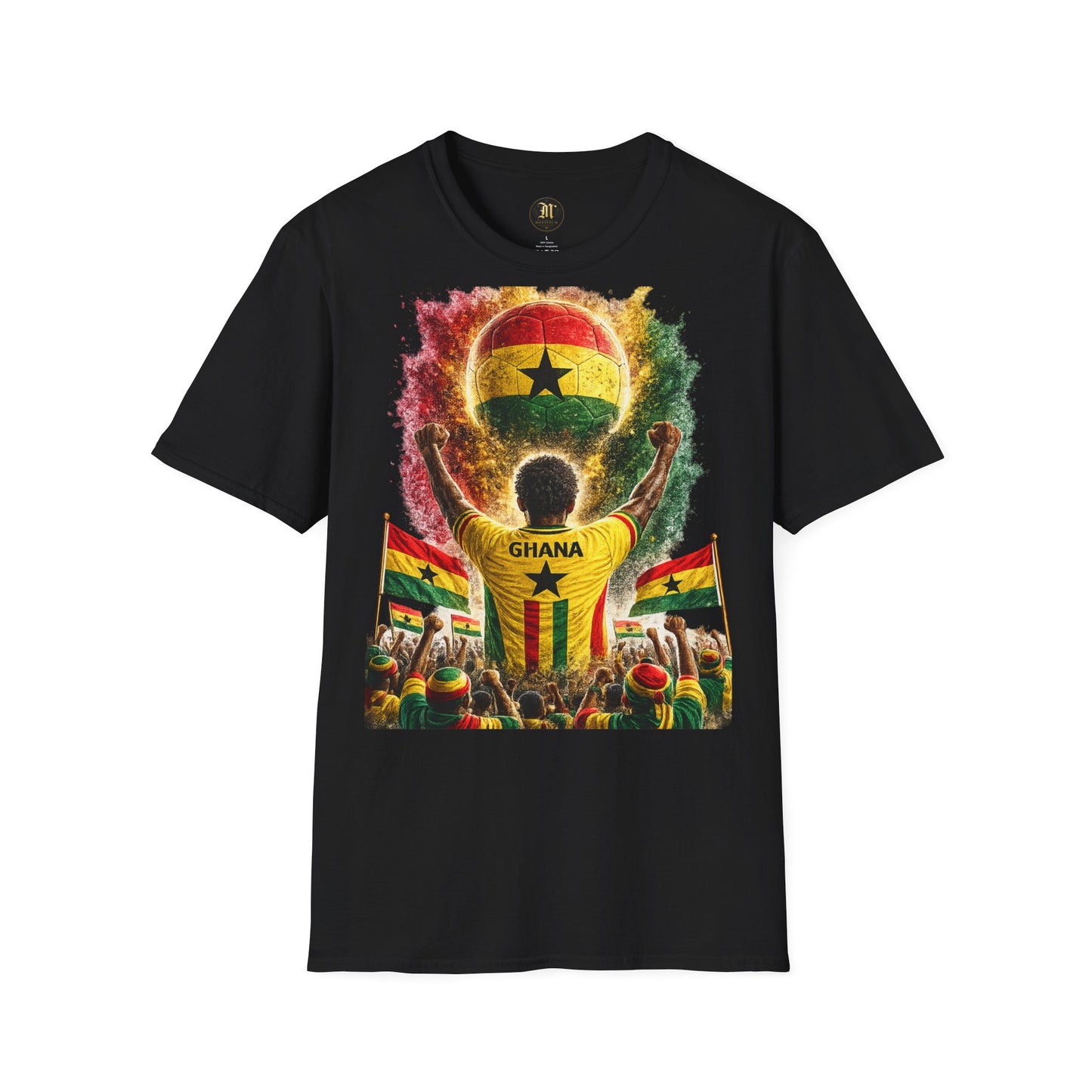 Ghana Fußball Fan T-Shirt | Ghana Supporter Shirt | Ghana Fan Design | Fußball Fanartikel | Geschenk für Ghana Fans