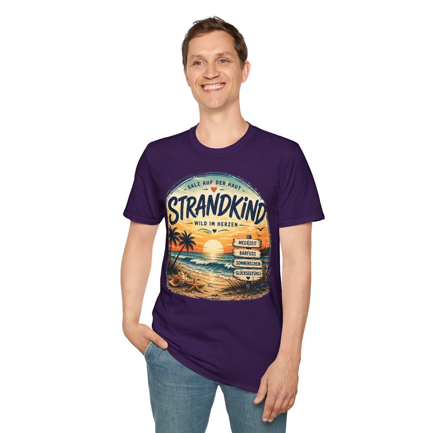 Strandkind T-Shirt – Salz auf der Haut, Wild im Herzen | Sommer & Meer Motiv