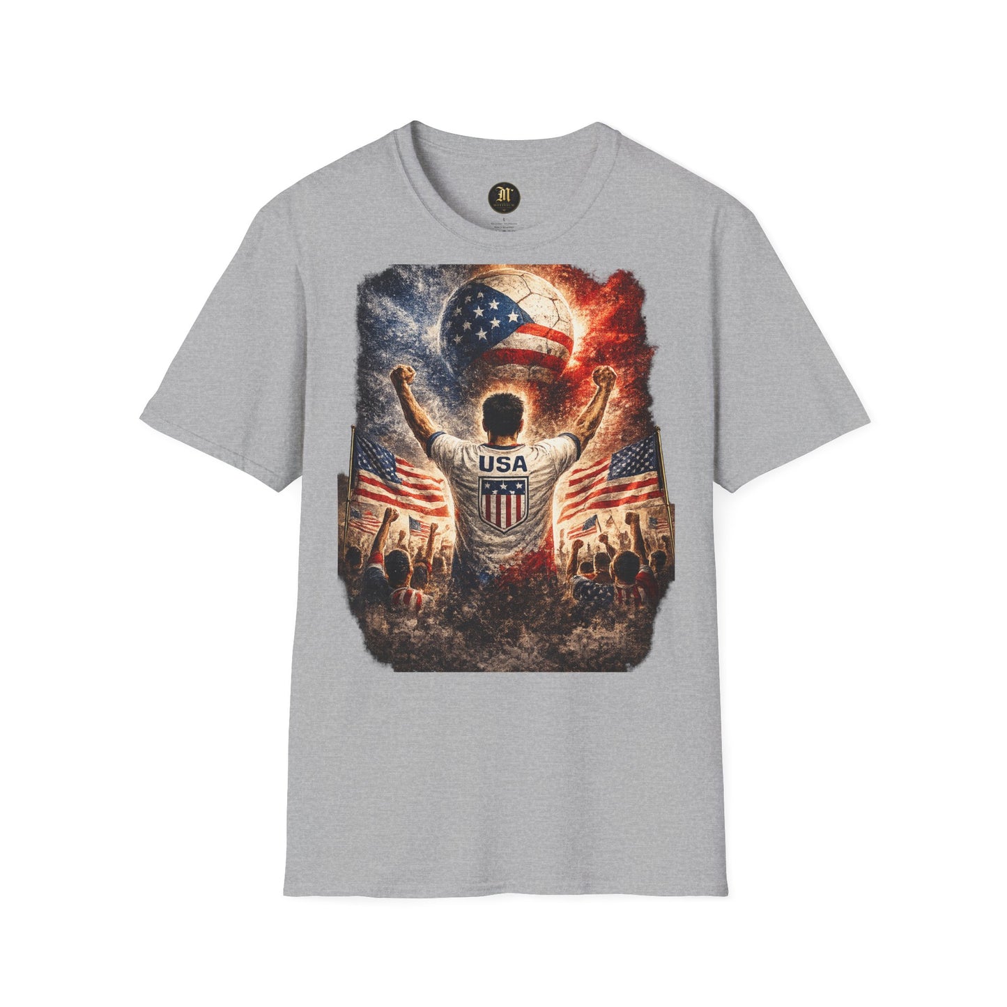 USA Fußball Fan T-Shirt | USA Supporter Shirt | United States Fan Design | Fußball Fanartikel | Geschenk für USA Fans