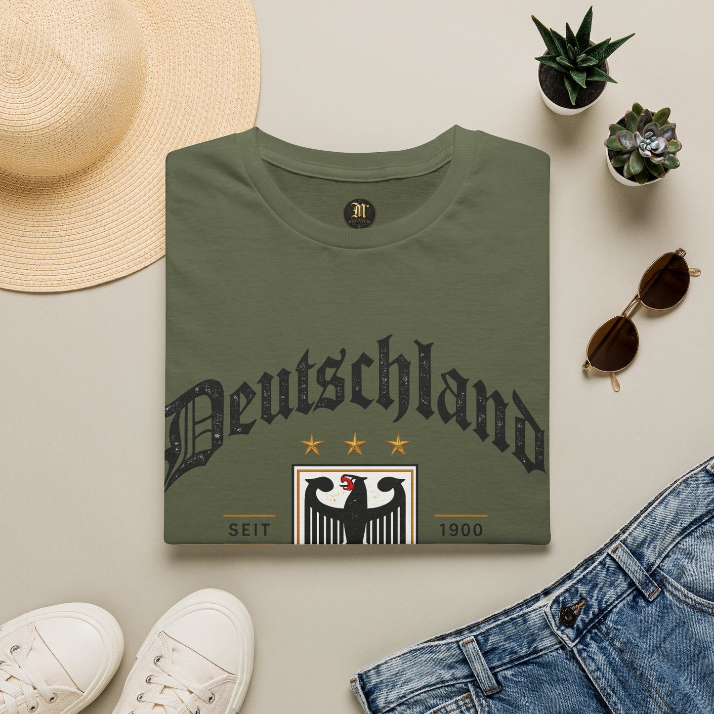 Deutschland Fußball Fan T-Shirt | Nationalmannschaft Vintage Shirt | Public Viewing Geschenk