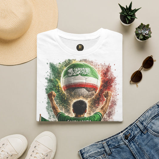 Saudi-Arabien Fußball Fan T-Shirt | Saudi Arabia Supporter Shirt | Saudi Arabia Fan Design | Fußball Fanartikel | Geschenk für Saudi-Arabien Fans