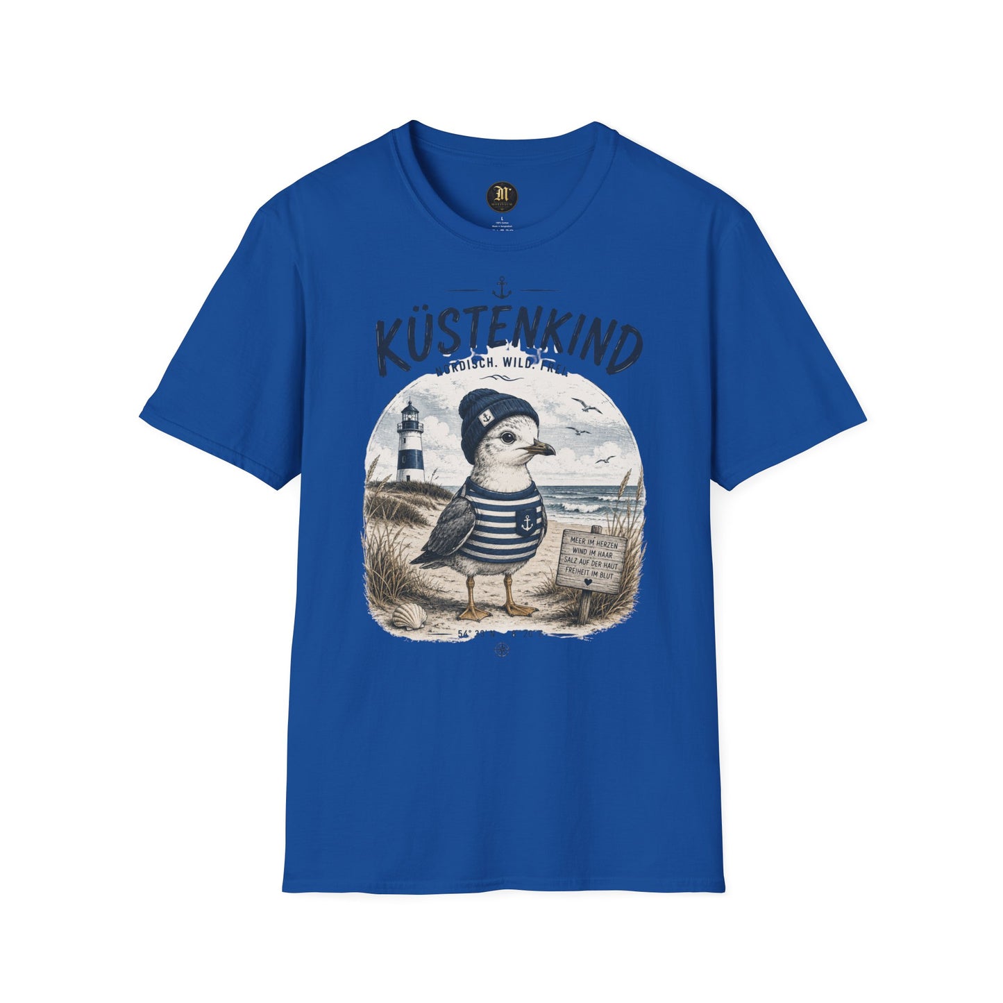 Küstenkind Möwe T-Shirt – Nordisch. Wild. Frei. | Maritimes Küstendesign für Nordsee- & Ostseefans