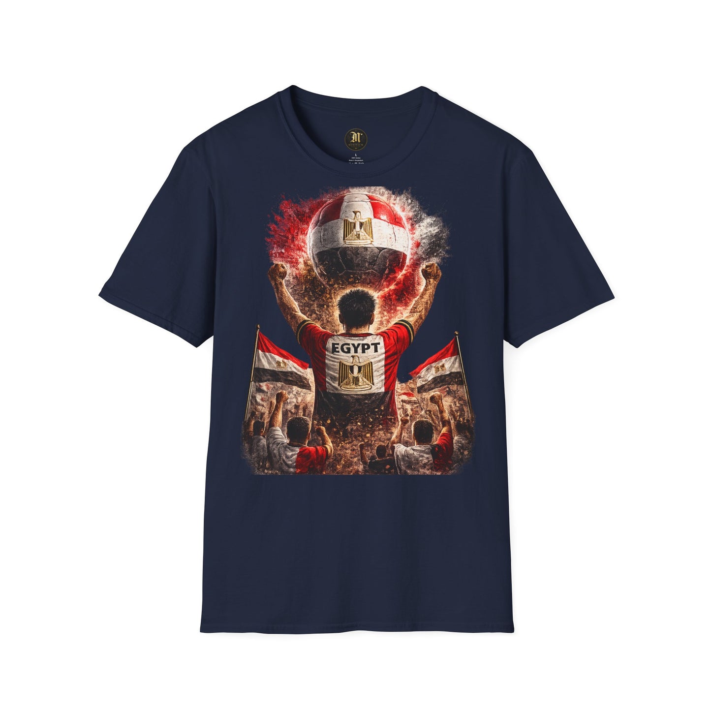 Ägypten Fußball Fan T-Shirt | Egypt Supporter Shirt | Egypt Fan Design | Fußball Fanartikel | Geschenk für Ägypten Fans