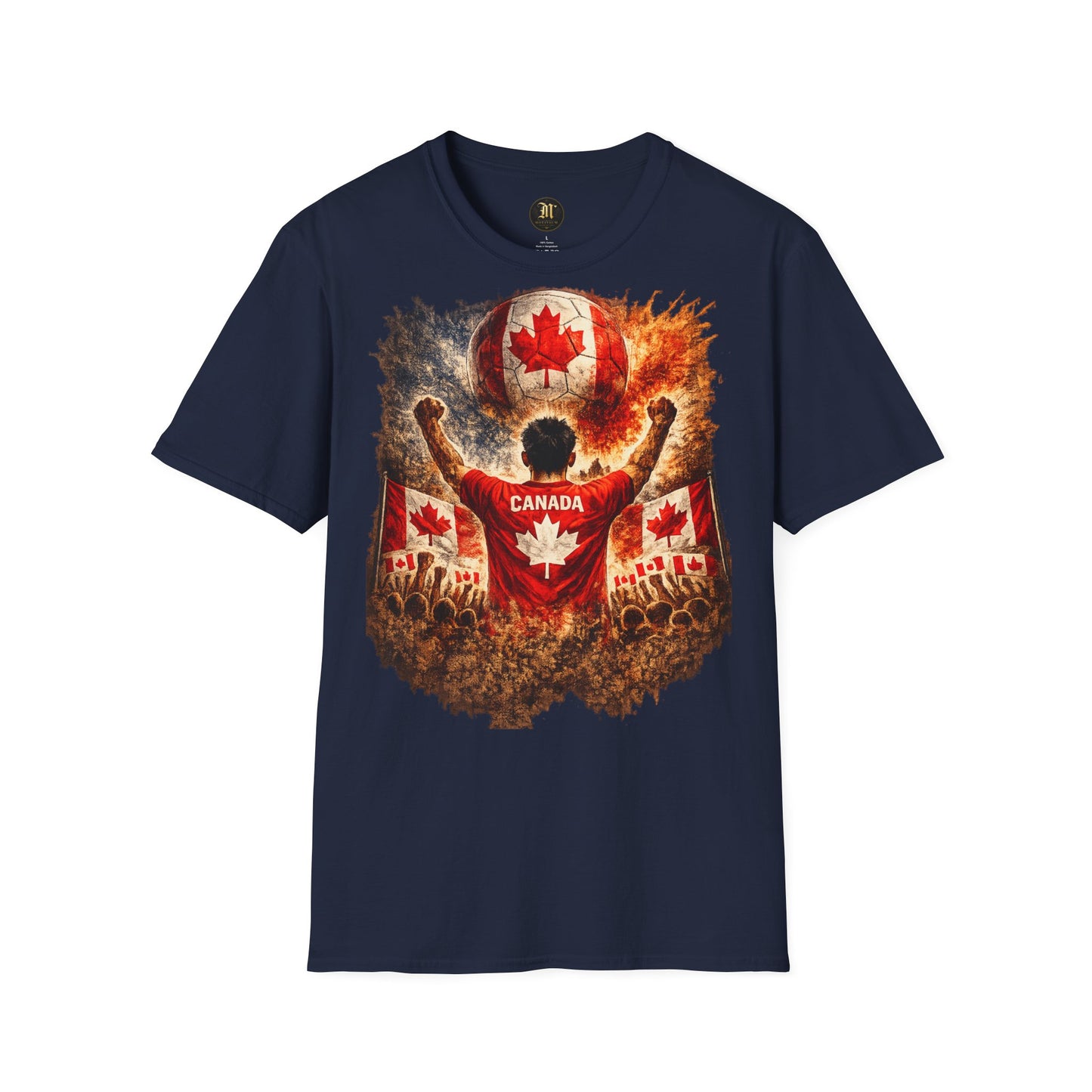 Kanada Fußball Fan T-Shirt | Kanada Supporter Shirt | Canada Fan Design | Fußball Fanartikel | Geschenk für Kanada Fans