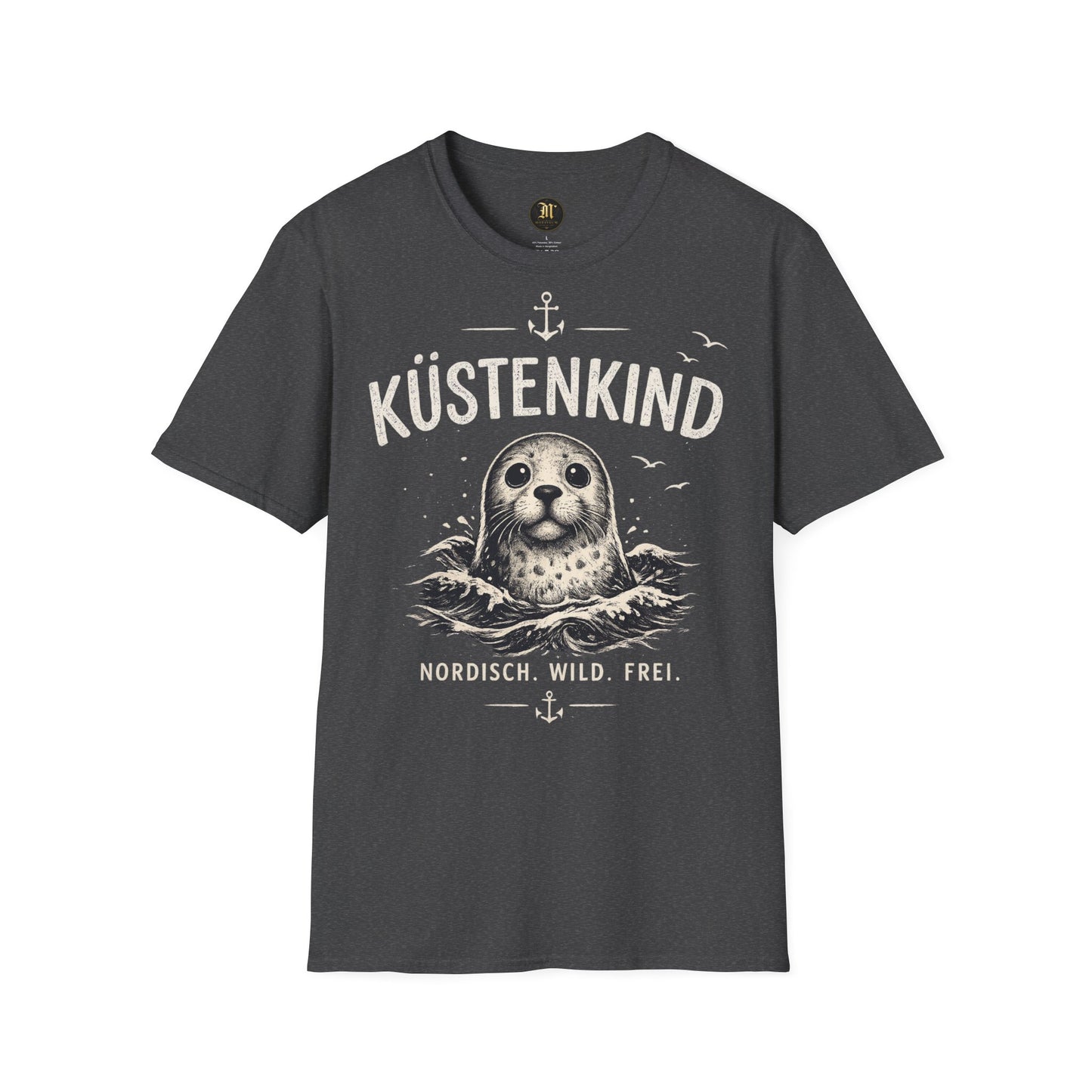 Küstenkind Robbe T-Shirt – Nordisch Wild Frei | Maritime Küstenliebe | Seal Ocean Beach Shirt | Nordsee Ostsee Geschenk