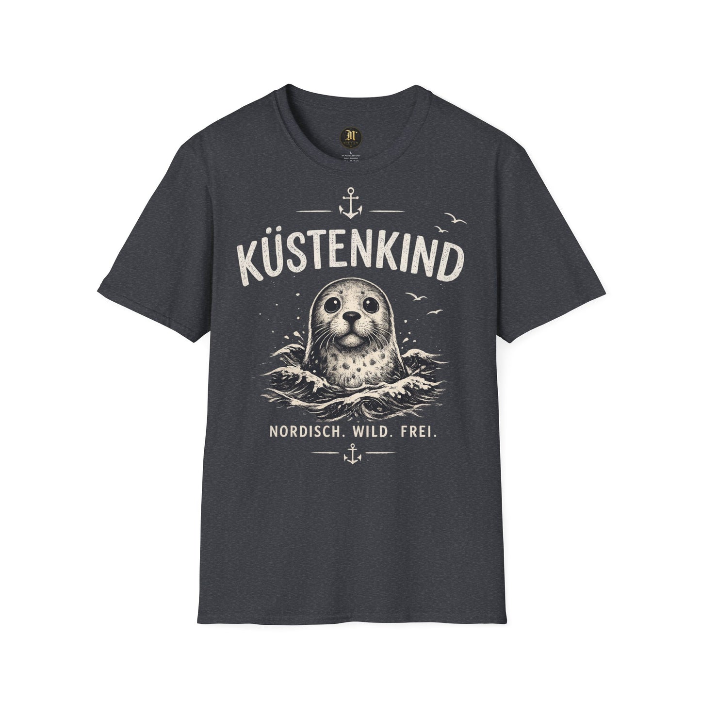 Küstenkind Robbe T-Shirt – Nordisch Wild Frei | Maritime Küstenliebe | Seal Ocean Beach Shirt | Nordsee Ostsee Geschenk