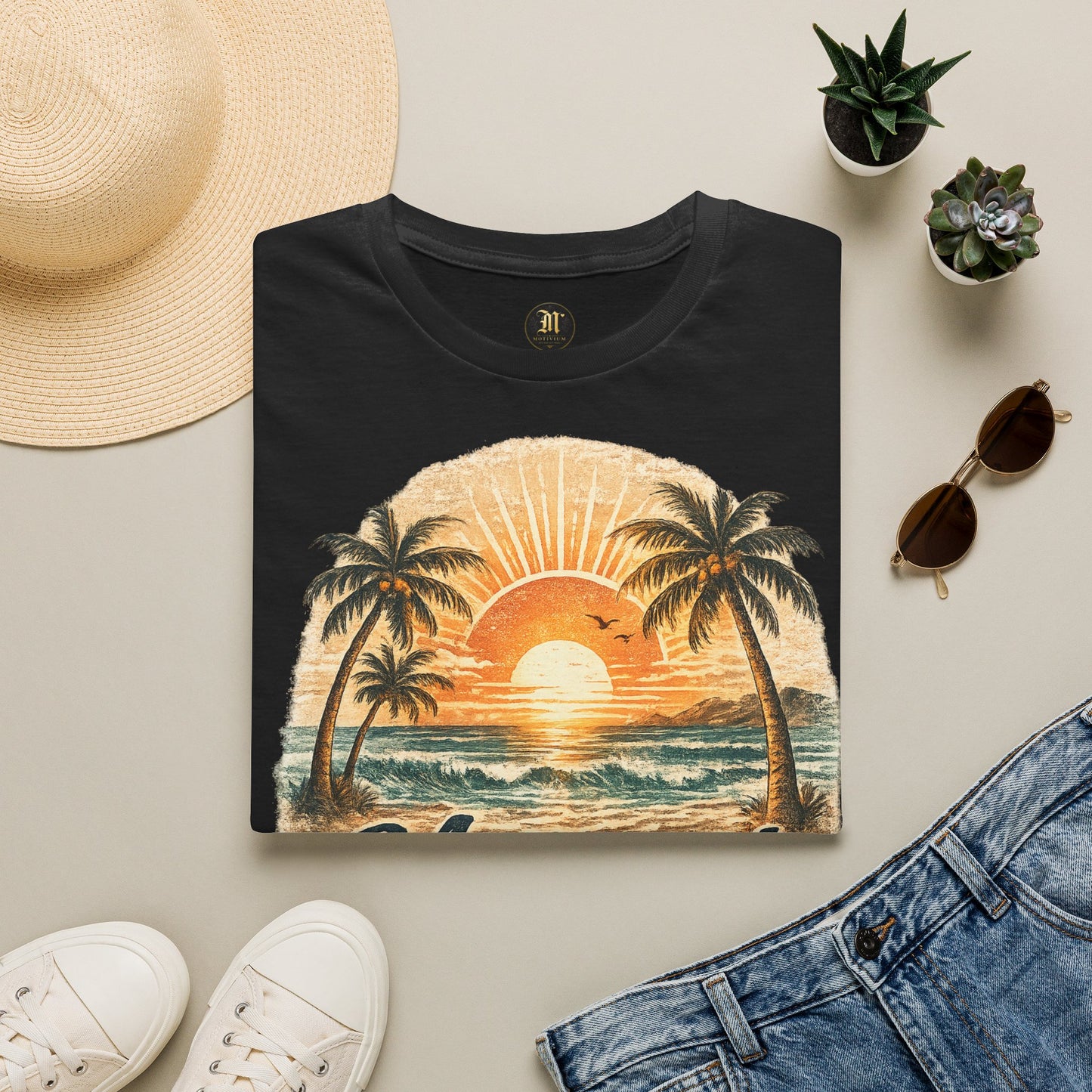 Meerzeit T-Shirt – Salz auf der Haut, Wind im Haar | Vintage Strand Shirt | Sommer Urlaub Meer Geschenk