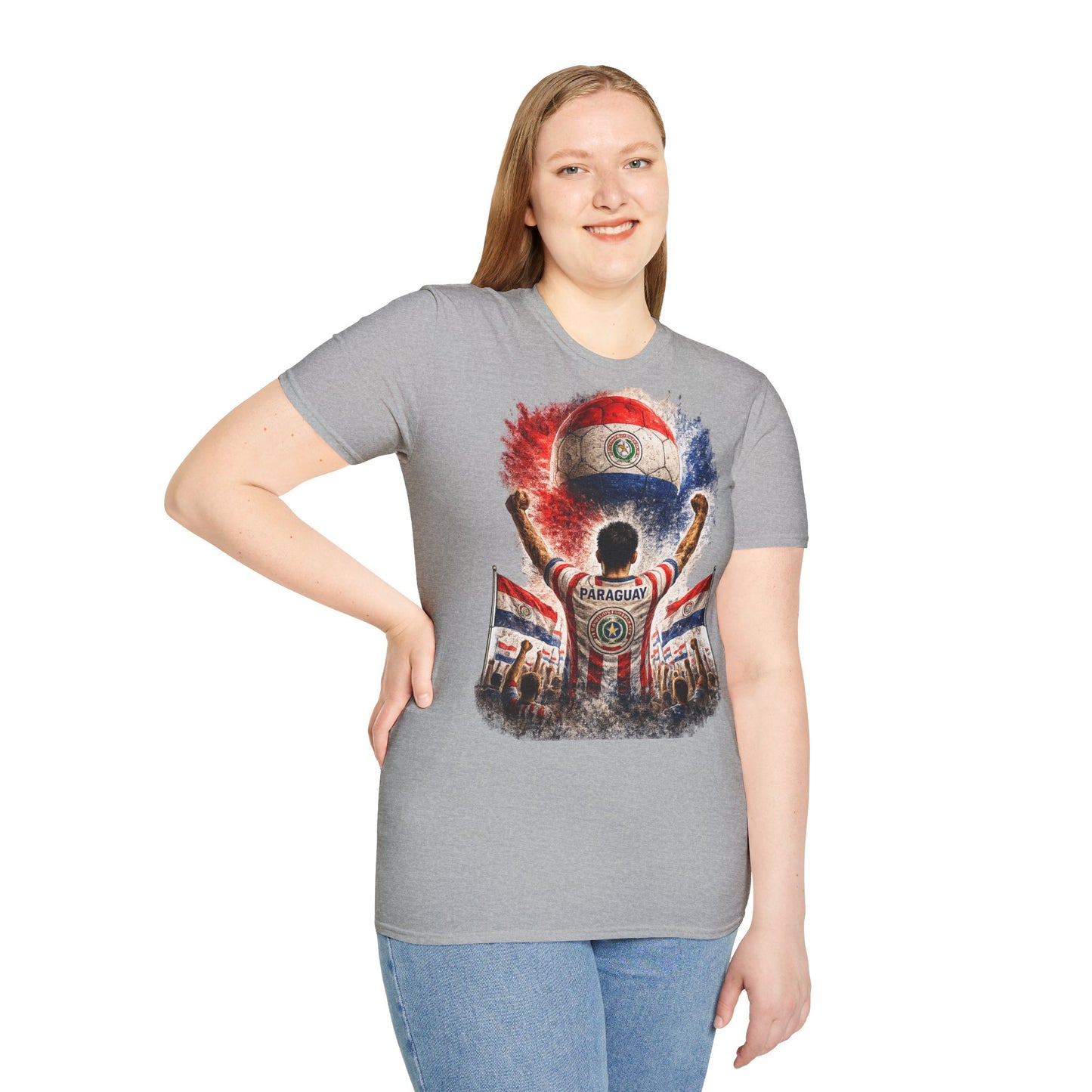 Paraguay Fußball Fan T-Shirt | Paraguay Supporter Shirt | Paraguay Fan Design | Fußball Fanartikel | Geschenk für Paraguay Fans