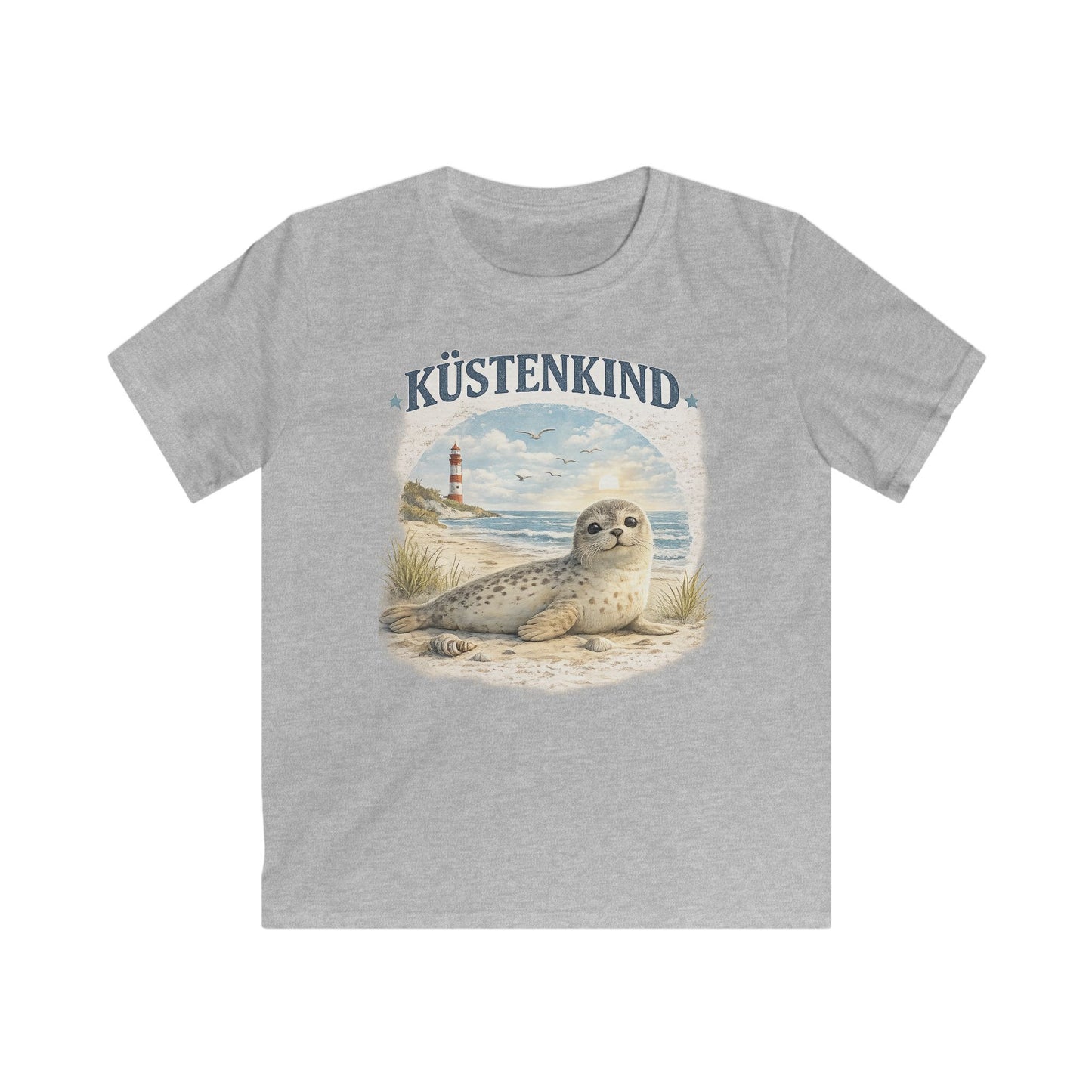 Küstenkind Robben Shirt für Kinder – Niedliche Seehund Robbe am Meer – Nordsee Ostsee T-Shirt