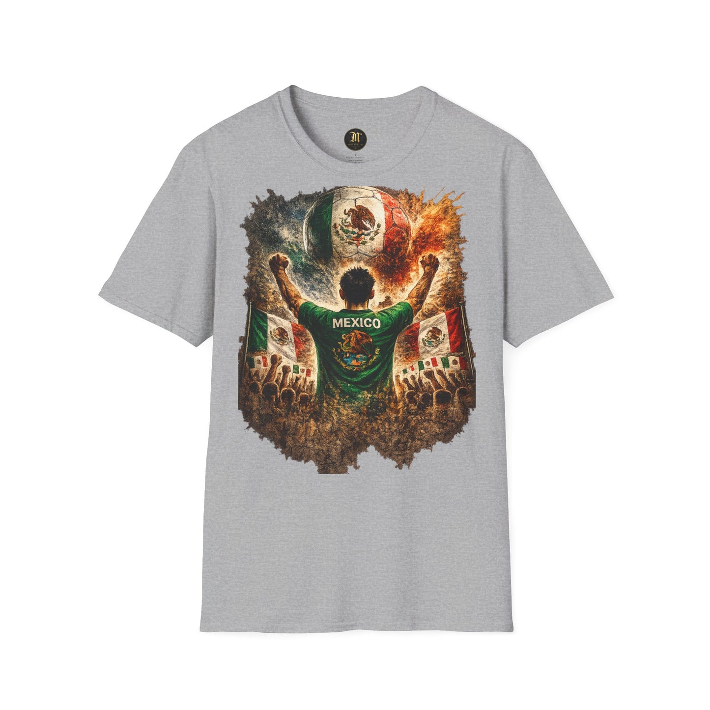 Mexiko Fußball Fan T-Shirt | Mexiko Supporter Shirt | Mexico Fan Design | Fußball Fanartikel | Geschenk für Mexiko Fans