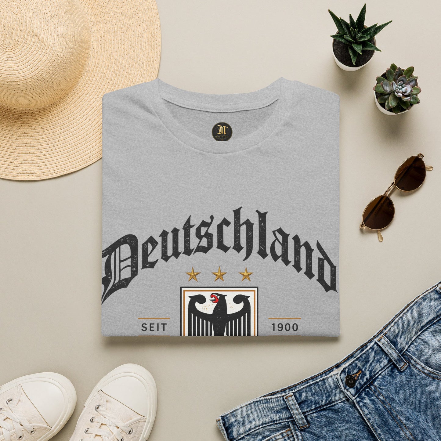 Deutschland Fußball Fan T-Shirt | Nationalmannschaft Vintage Shirt | Public Viewing Geschenk