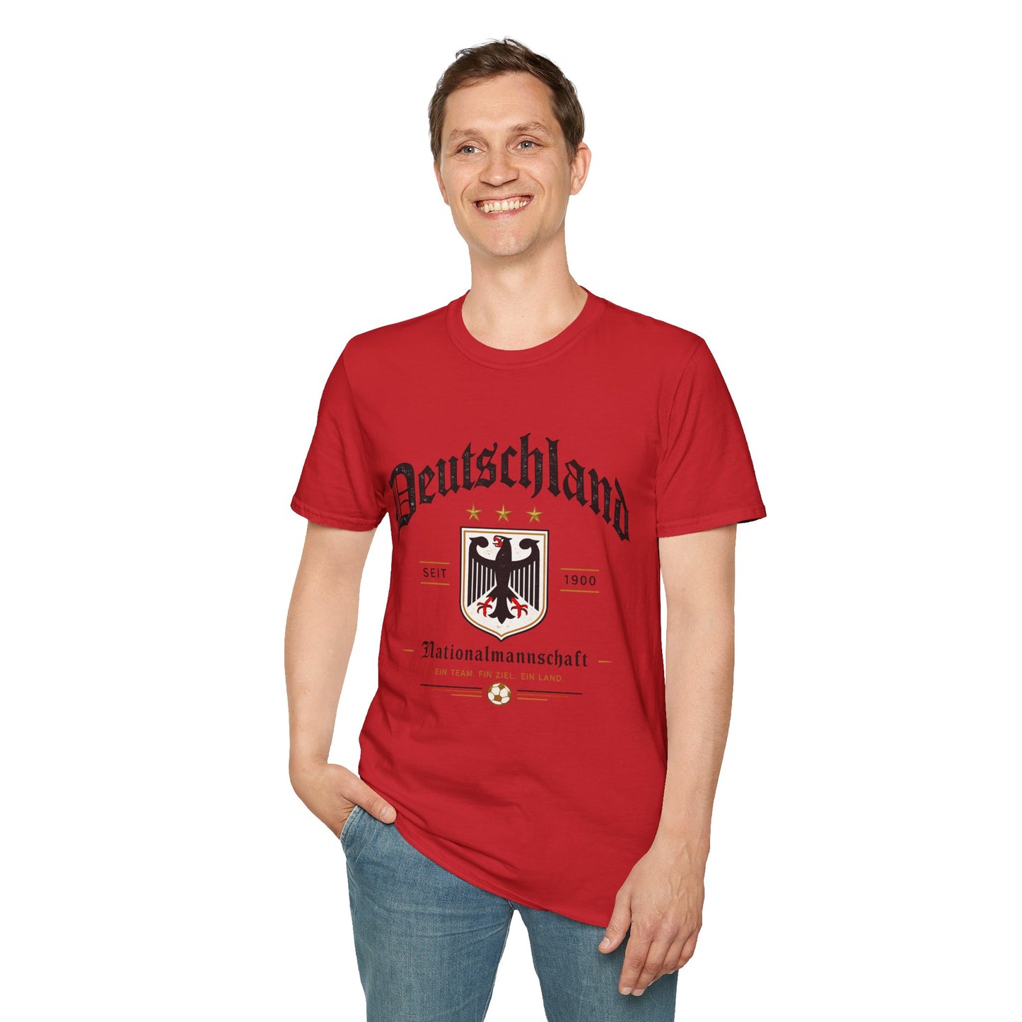 Deutschland Fußball Fan T-Shirt | Nationalmannschaft Vintage Shirt | Public Viewing Geschenk
