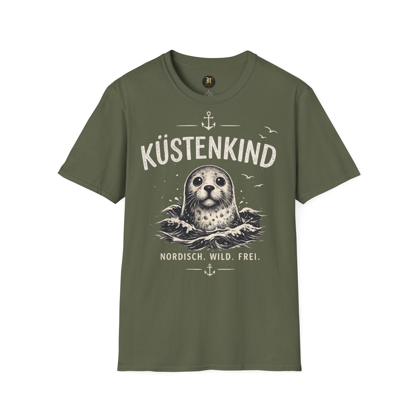 Küstenkind Robbe T-Shirt – Nordisch Wild Frei | Maritime Küstenliebe | Seal Ocean Beach Shirt | Nordsee Ostsee Geschenk