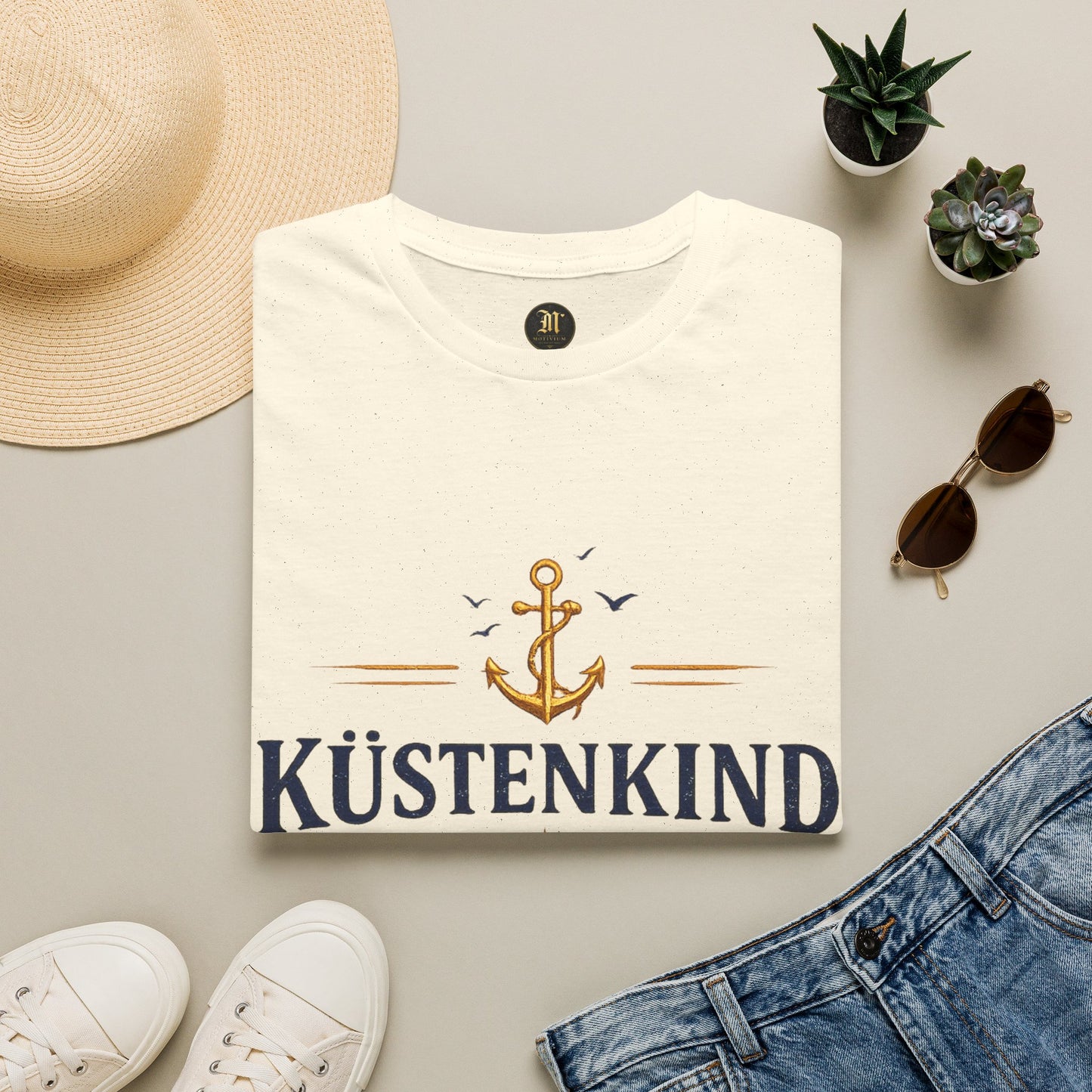 Küstenkind T-Shirt – Nordisch Wild Frei | Maritimes Küsten Design | Nordsee Ostsee Strandshirt Unisex