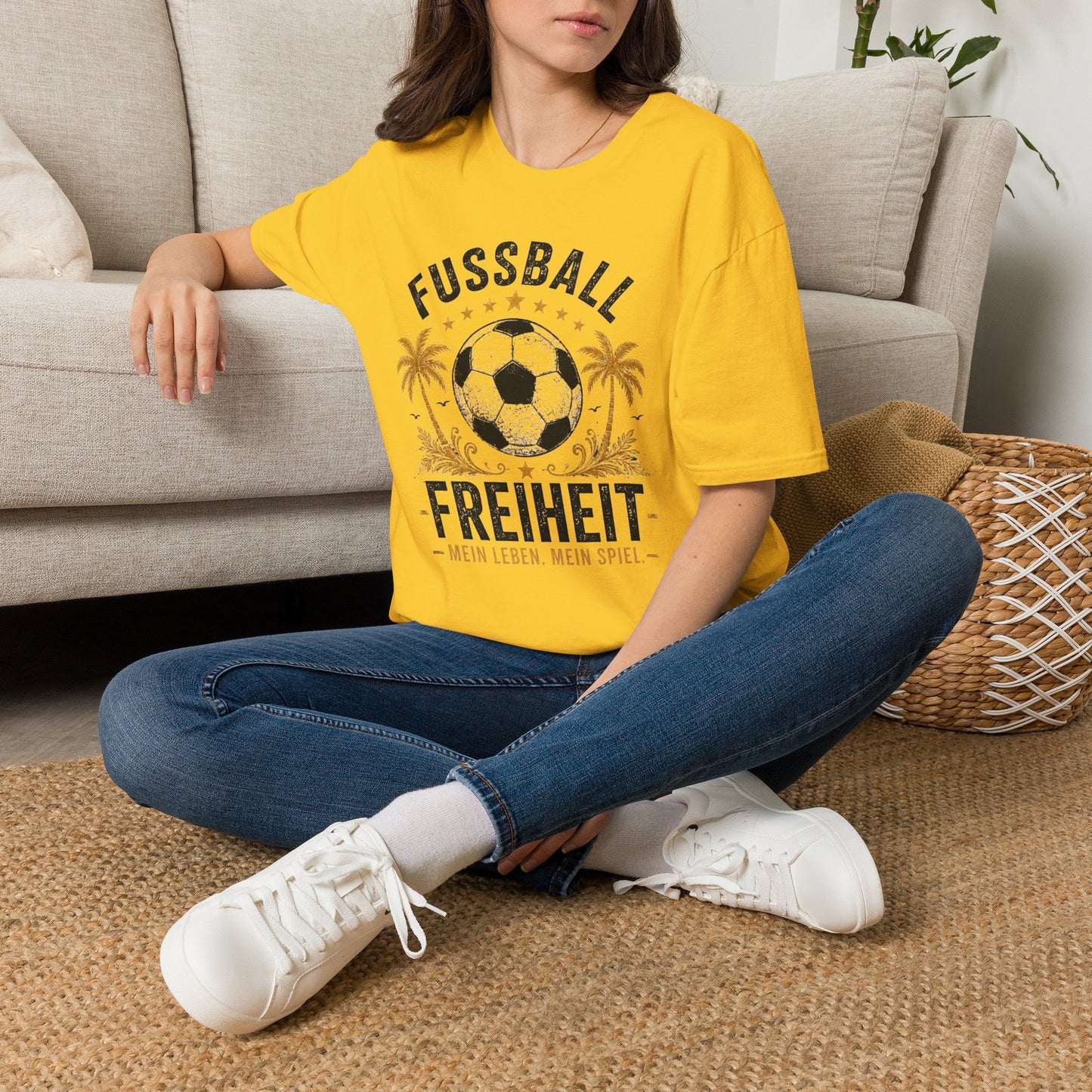 Fußball Freiheit Shirt – Vintage Fußball & Beach Lifestyle T-Shirt | Mein Leben. Mein Spiel