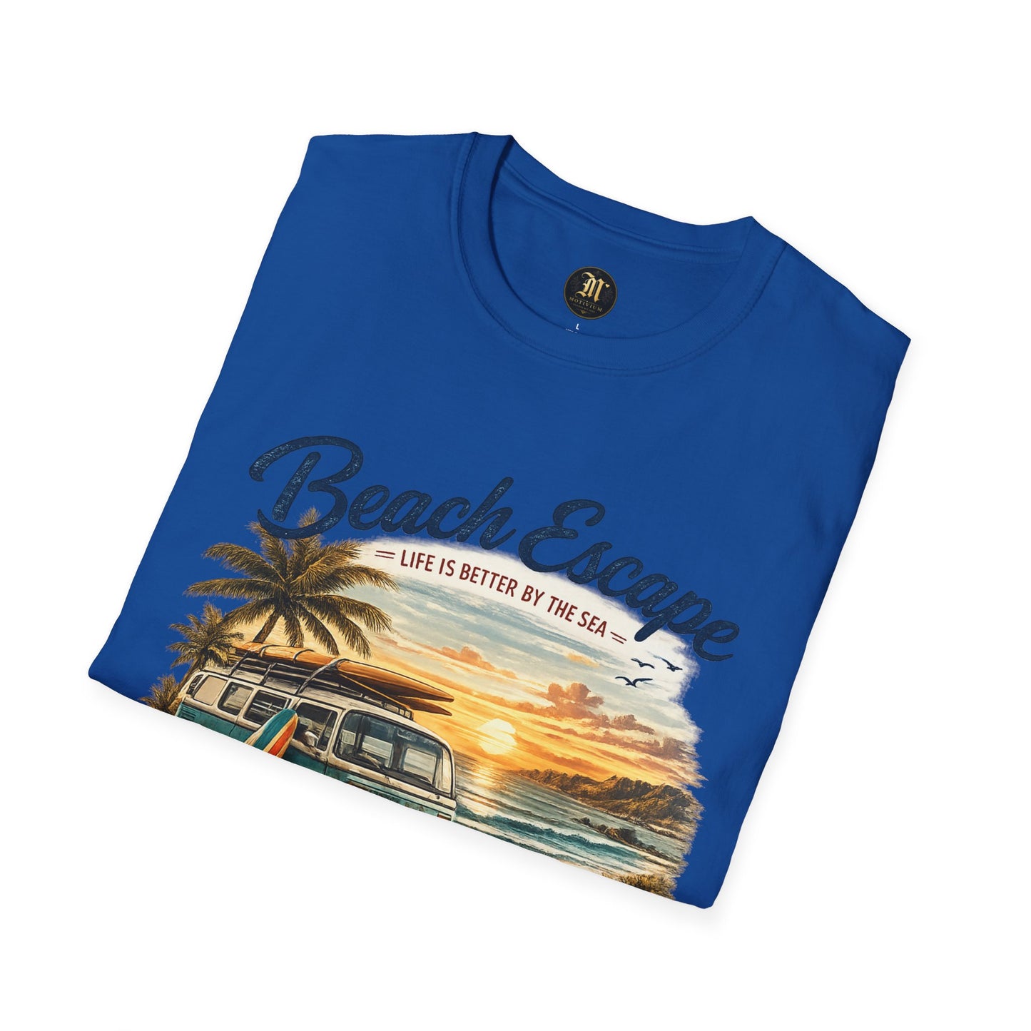 Beach Escape – Life Is Better By The Sea T-Shirt | Vintage Surf Van Beach Shirt | Summer Roadtrip Tee
