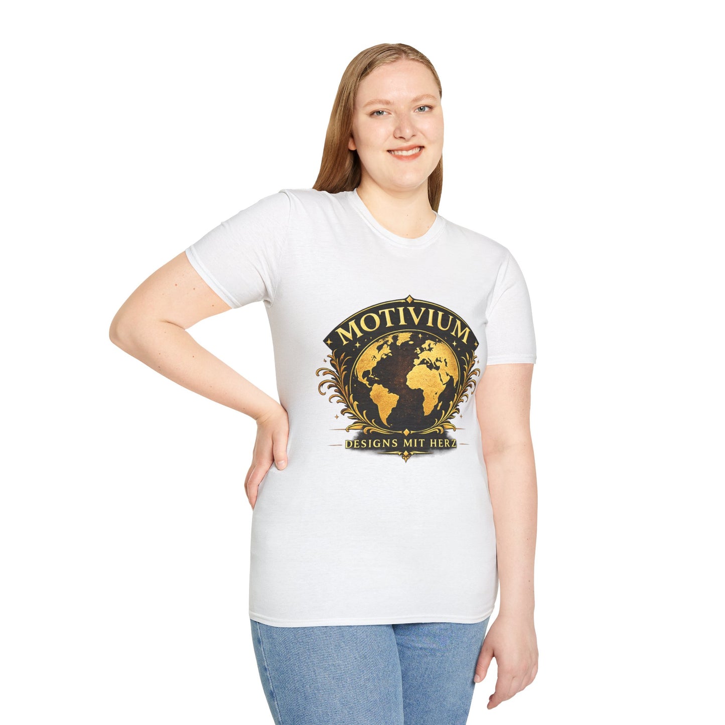 Motivium World Edition – Premium T-Shirt | Designs mit Herz