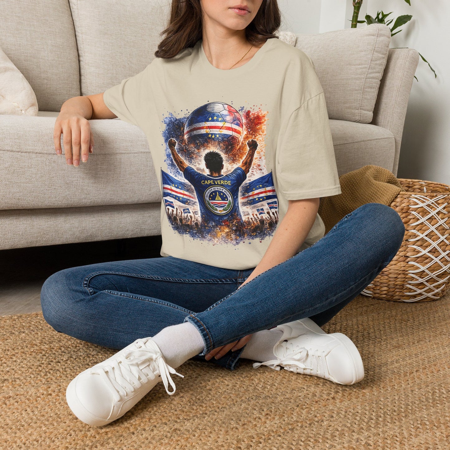 Kap Verde Fan Shirt – Cape Verde Football Supporter T-Shirt | Fußball Fan Geschenk