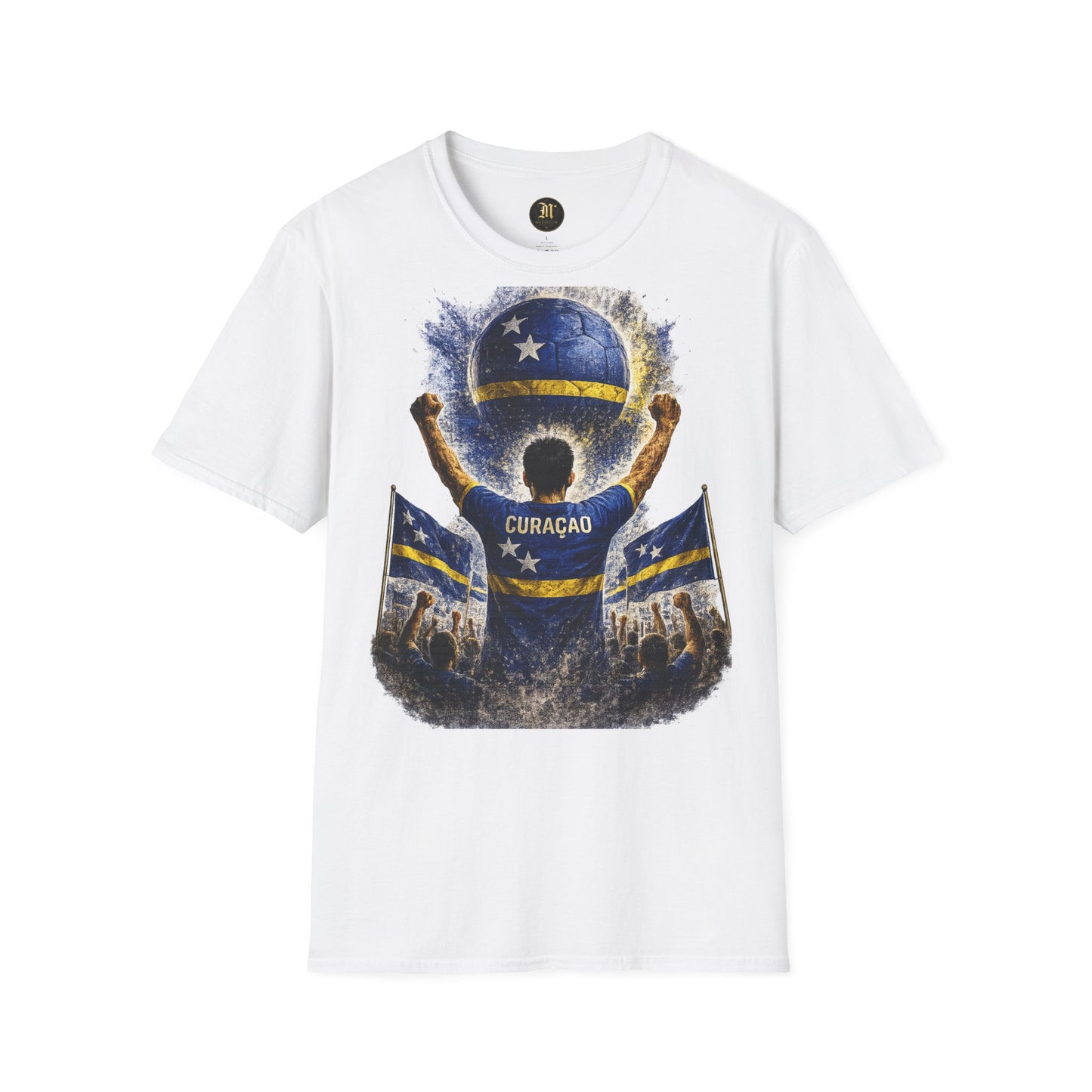 Curaçao Fußball Fan T-Shirt | Curaçao Supporter Shirt | Curacao Fan Design | Fußball Fanartikel | Geschenk für Curaçao Fans