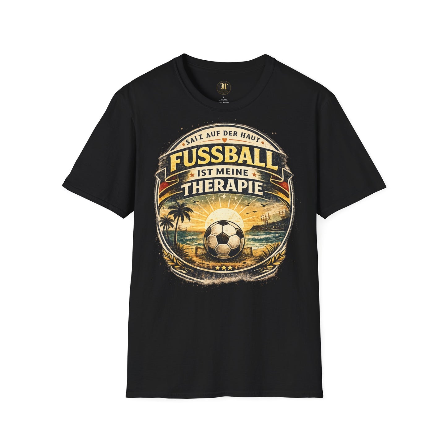 Fußball ist meine Therapie Shirt | Vintage Fußball Sommer Beach Lifestyle T-Shirt