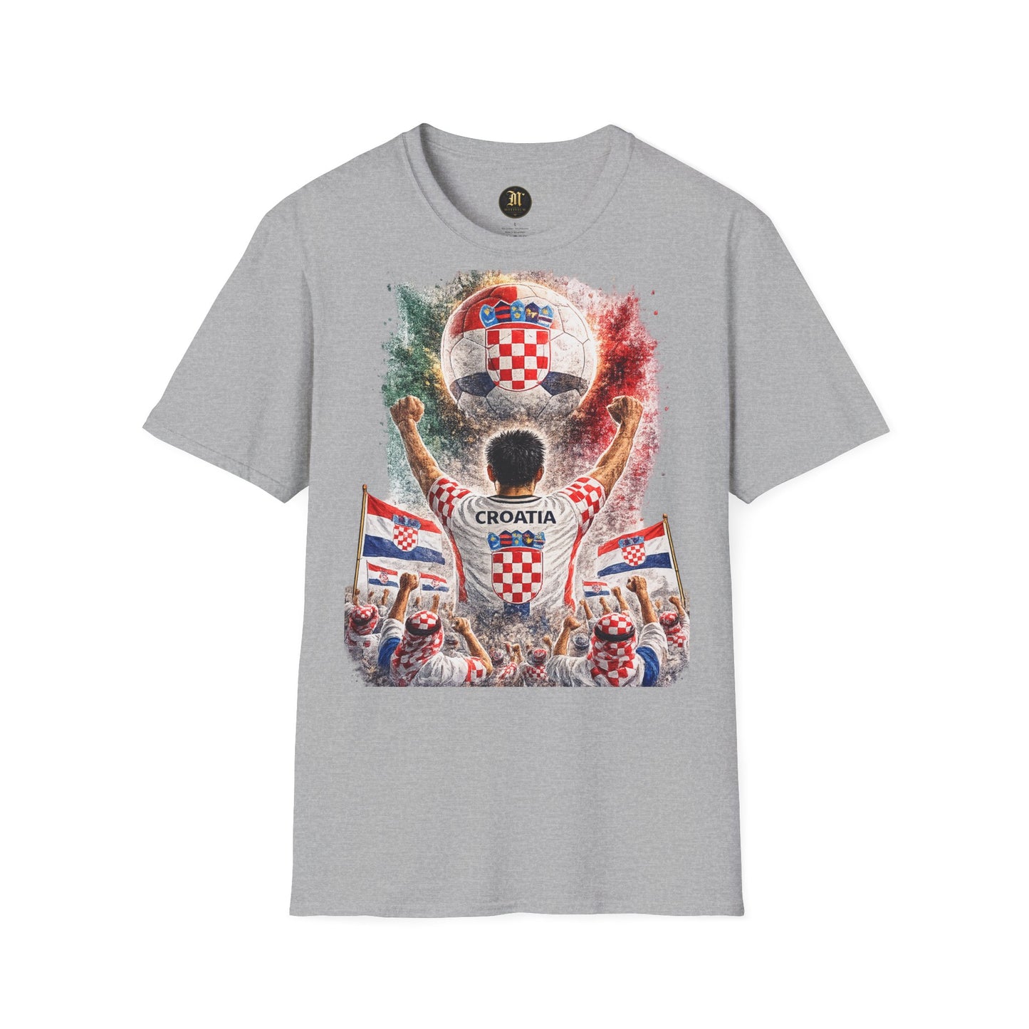 Kroatien Fußball Fan T-Shirt | Kroatien Supporter Shirt | Croatia Fan Design | Fußball Fanartikel | Geschenk für Kroatien Fans