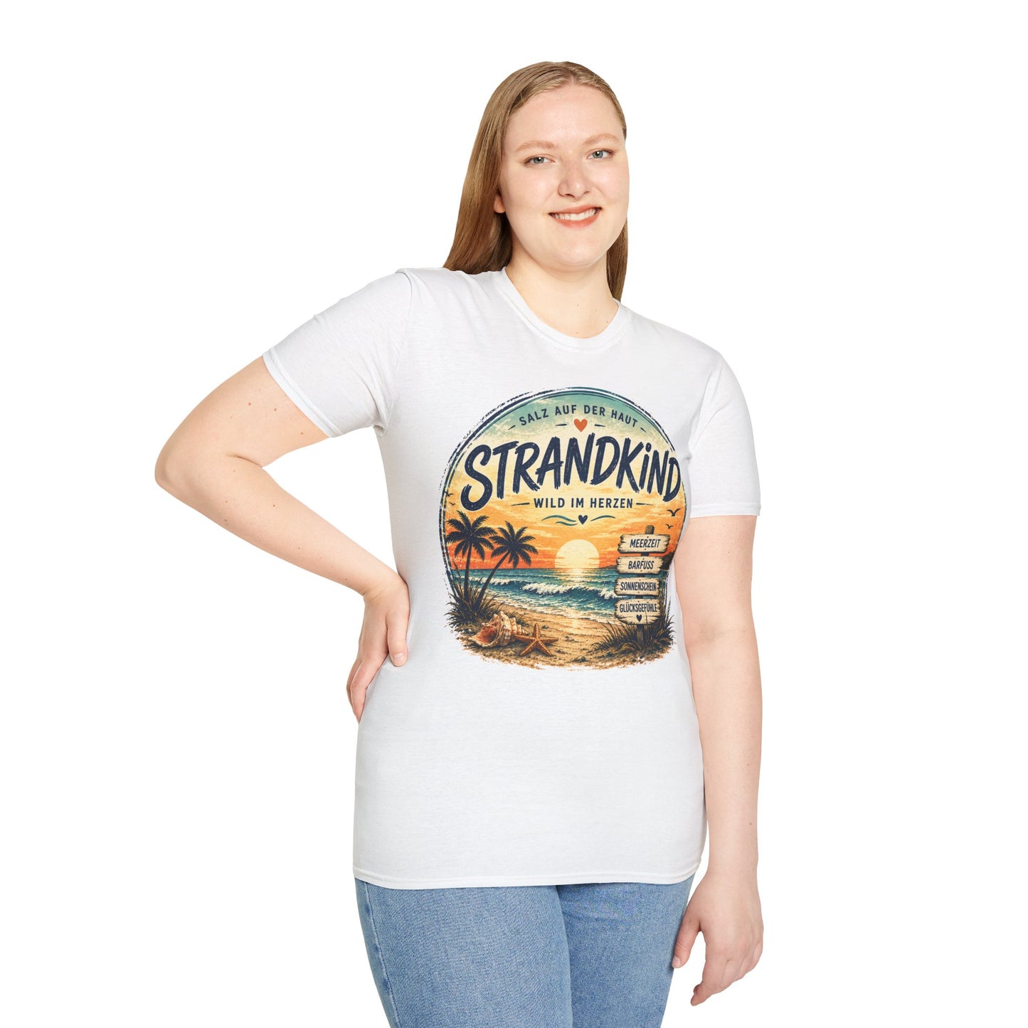 Strandkind T-Shirt – Salz auf der Haut, Wild im Herzen | Sommer & Meer Motiv