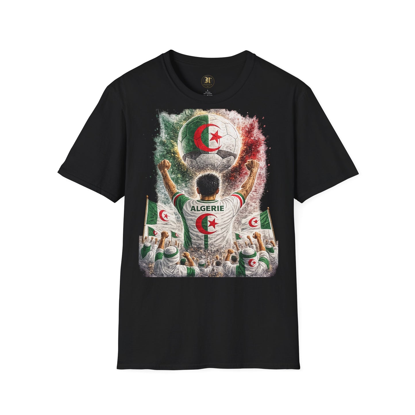 Algerien Fußball Fan T-Shirt | Algerien Supporter Shirt | Algeria Fan Design | Fußball Fanartikel | Geschenk für Algerien Fans
