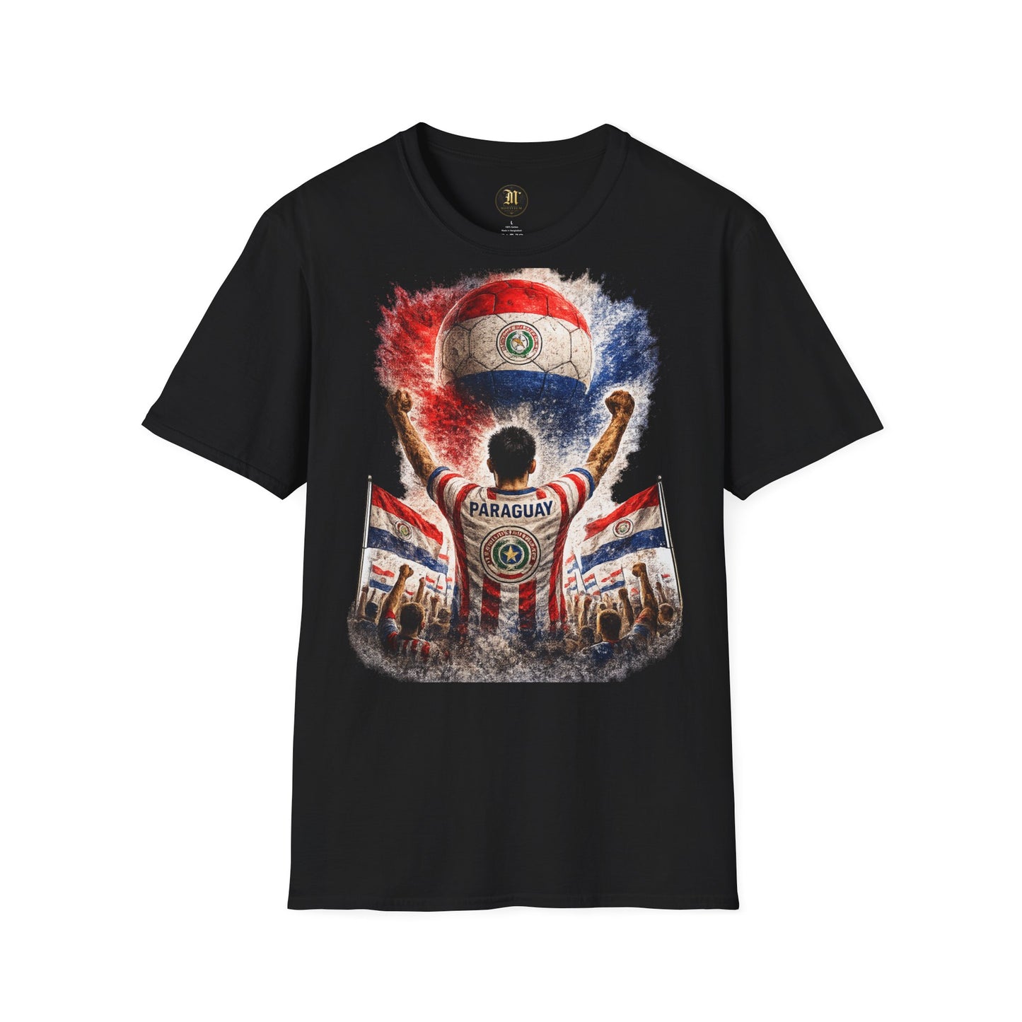 Paraguay Fußball Fan T-Shirt | Paraguay Supporter Shirt | Paraguay Fan Design | Fußball Fanartikel | Geschenk für Paraguay Fans
