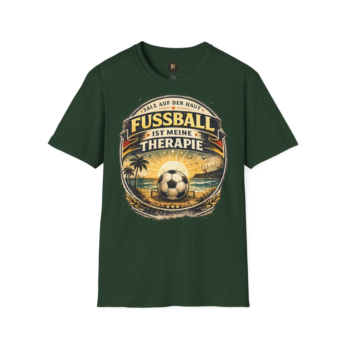 Fußball ist meine Therapie Shirt | Vintage Fußball Sommer Beach Lifestyle T-Shirt