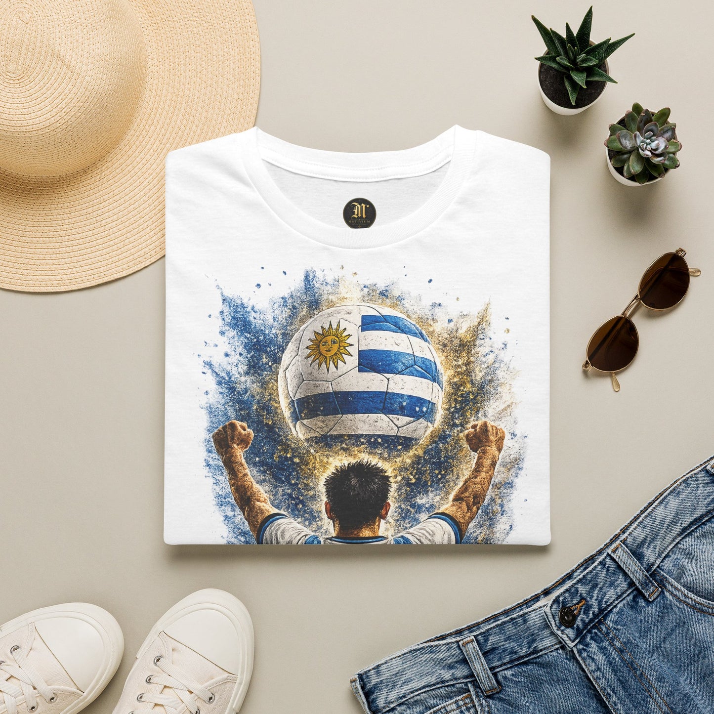 Uruguay Fußball Fan T-Shirt | Uruguay Supporter Shirt | Uruguay Fan Design | Fußball Fanartikel | Geschenk für Uruguay Fans
