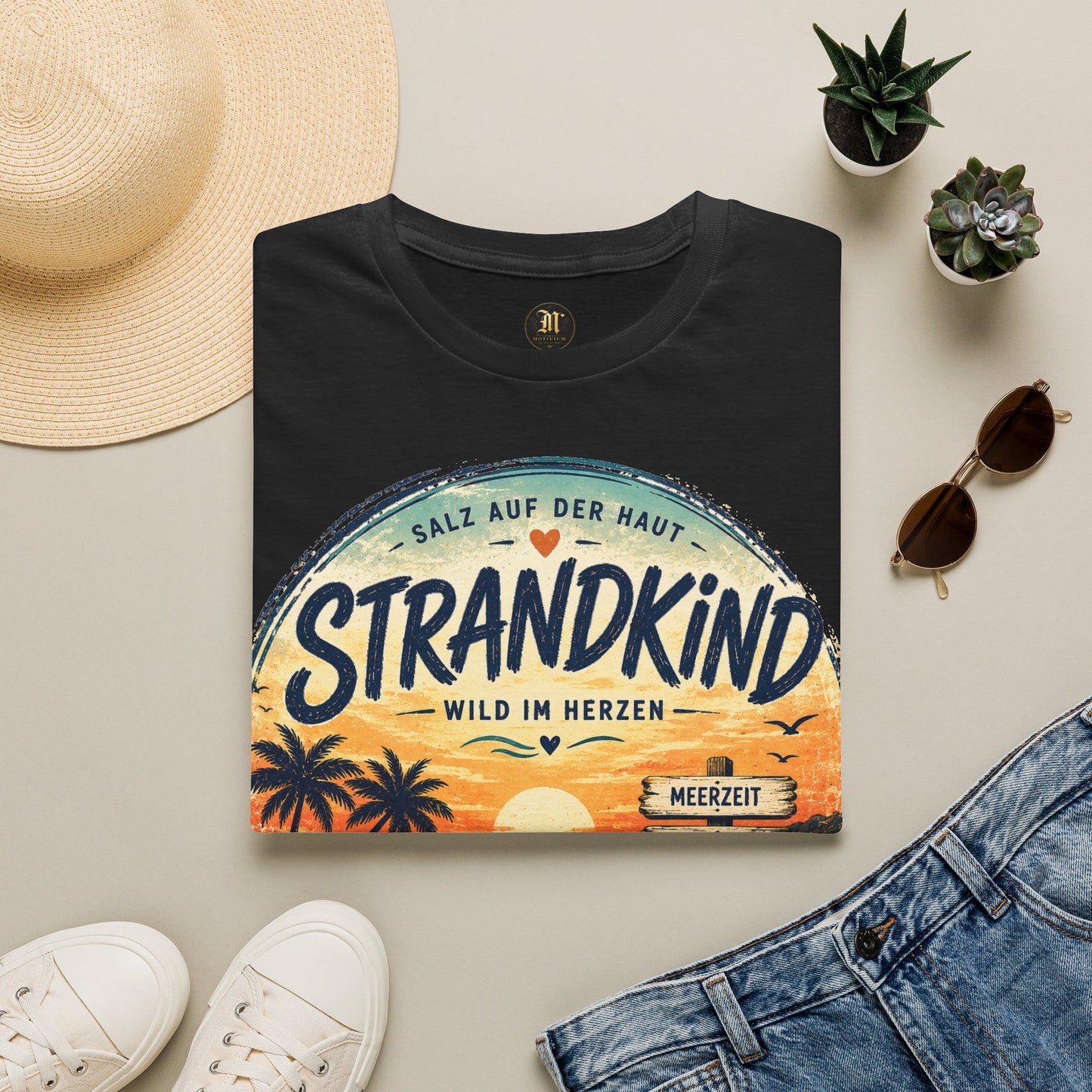 Strandkind T-Shirt – Salz auf der Haut, Wild im Herzen | Sommer & Meer Motiv
