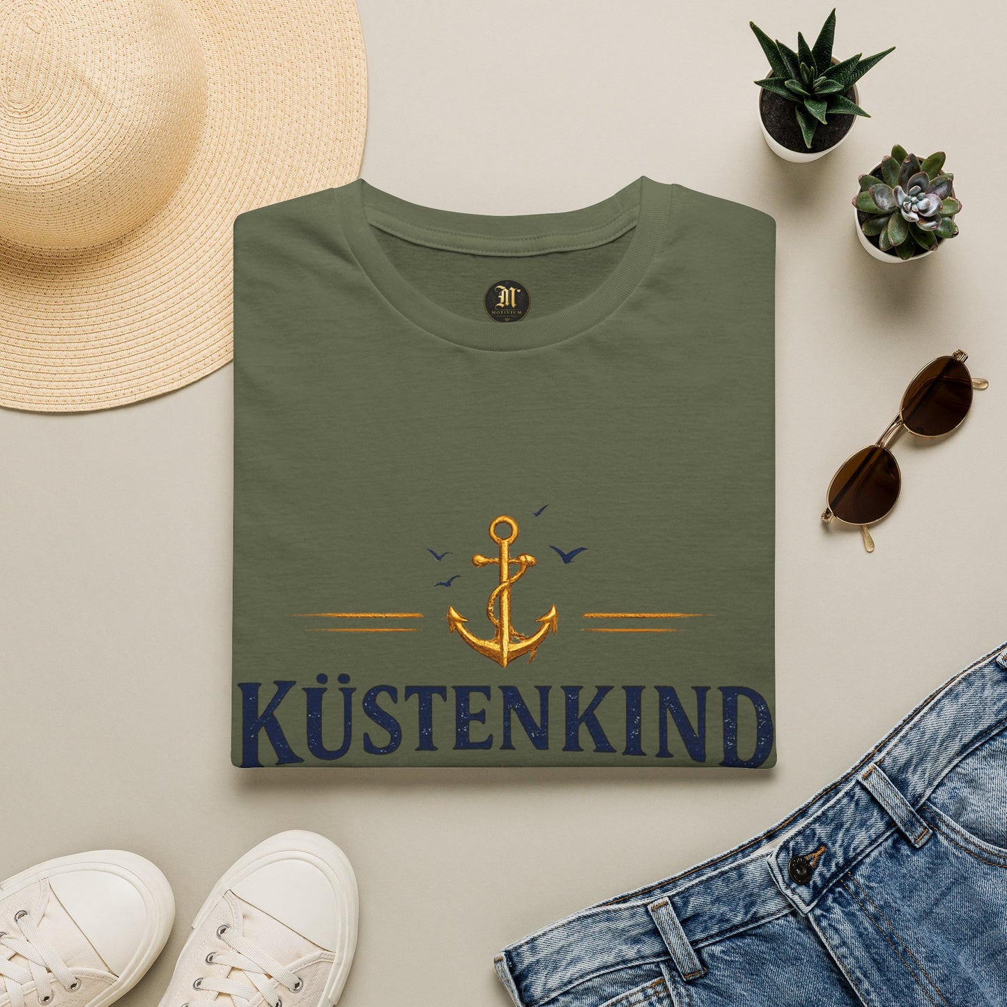 Küstenkind T-Shirt – Nordisch Wild Frei | Maritimes Küsten Design | Nordsee Ostsee Strandshirt Unisex