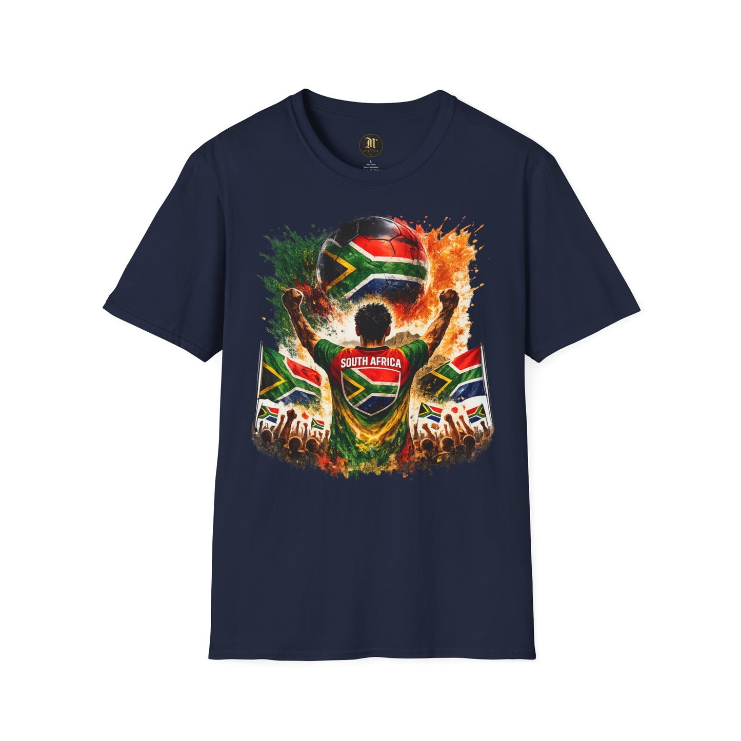 Südafrika Fußball Fan T-Shirt – Südafrika Flagge Supporter Design | Fußball Fanartikel | Geschenk für Fußballfans