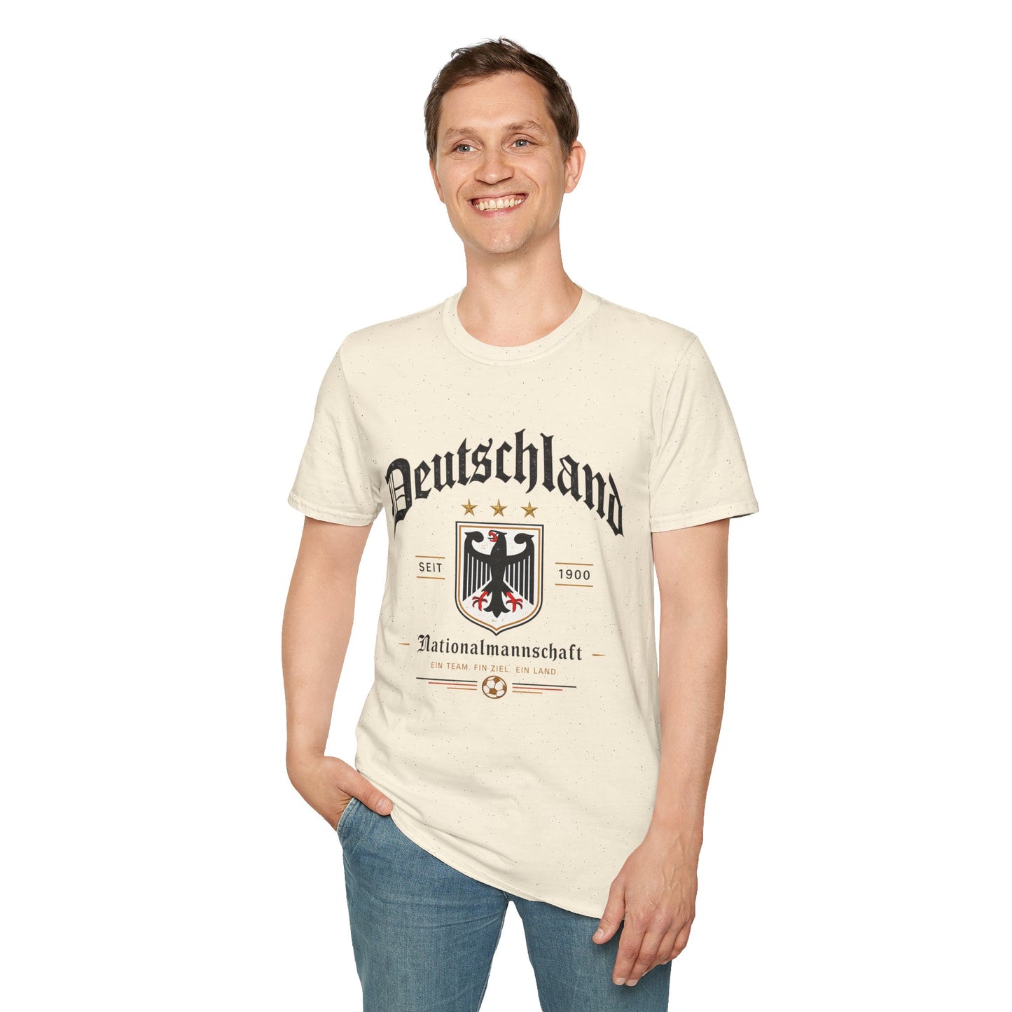 Deutschland Fußball Fan T-Shirt | Nationalmannschaft Vintage Shirt | Public Viewing Geschenk