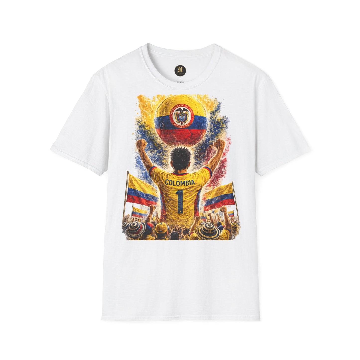 Kolumbien Fußball Fan T-Shirt | Kolumbien Supporter Shirt | Colombia Fan Design | Fußball Fanartikel | Geschenk für Kolumbien Fans