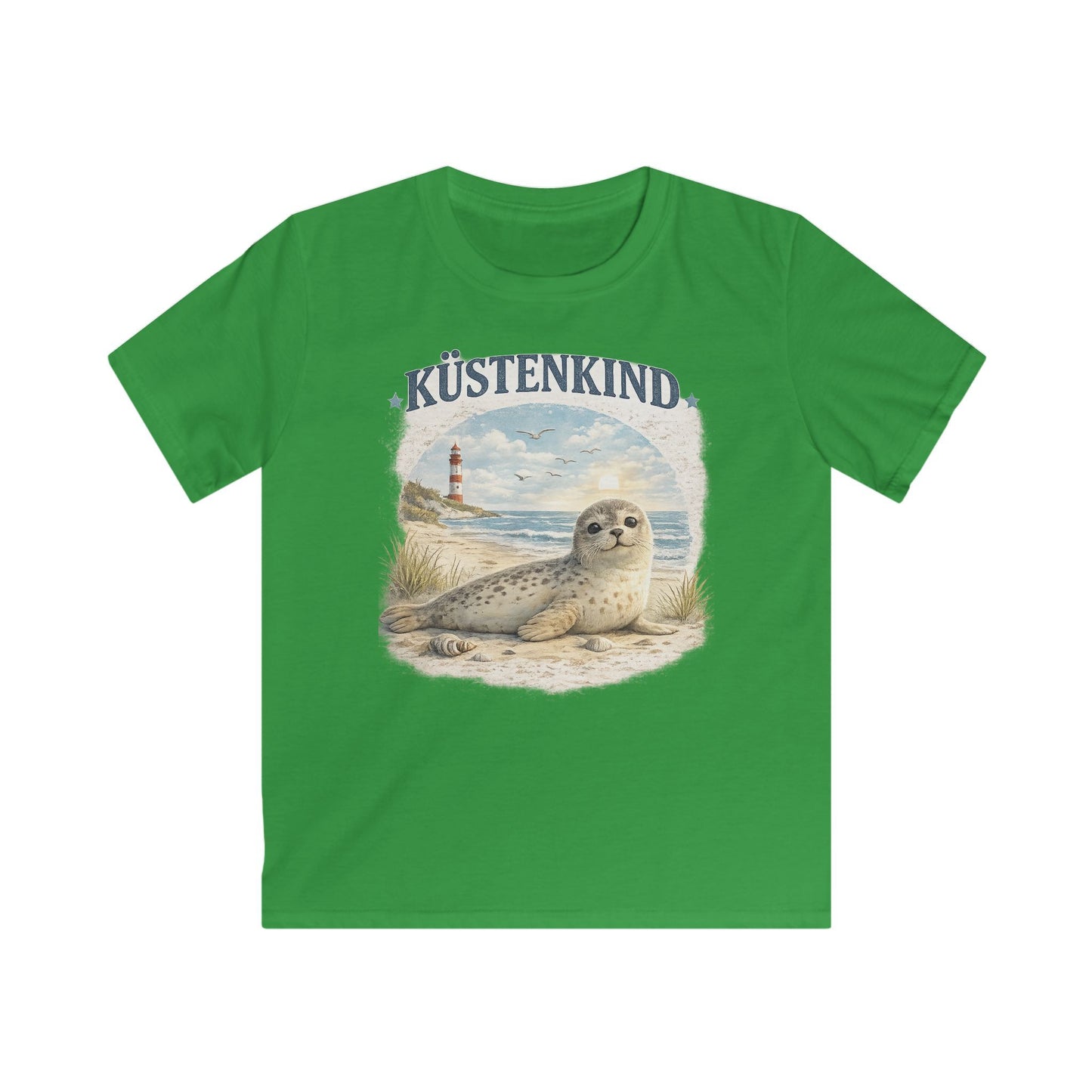 Küstenkind Robben Shirt für Kinder – Niedliche Seehund Robbe am Meer – Nordsee Ostsee T-Shirt