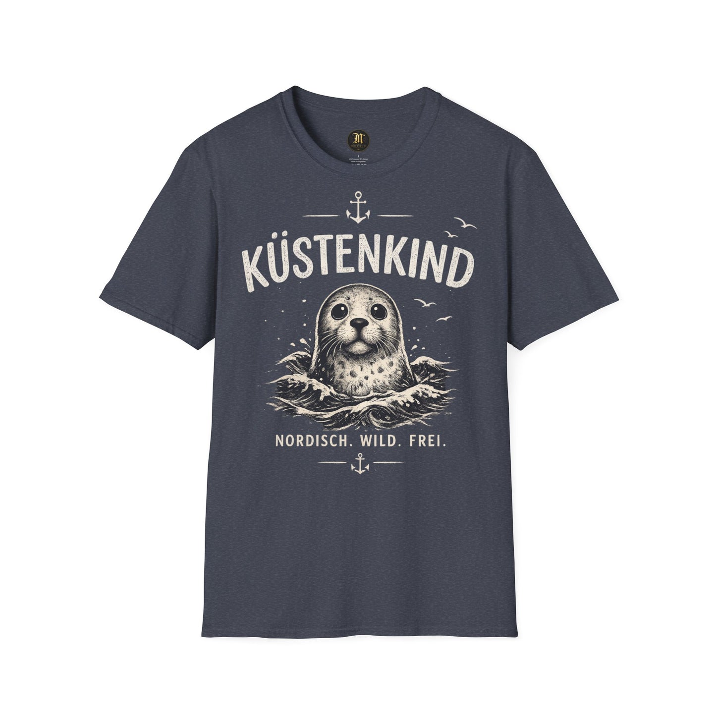 Küstenkind Robbe T-Shirt – Nordisch Wild Frei | Maritime Küstenliebe | Seal Ocean Beach Shirt | Nordsee Ostsee Geschenk