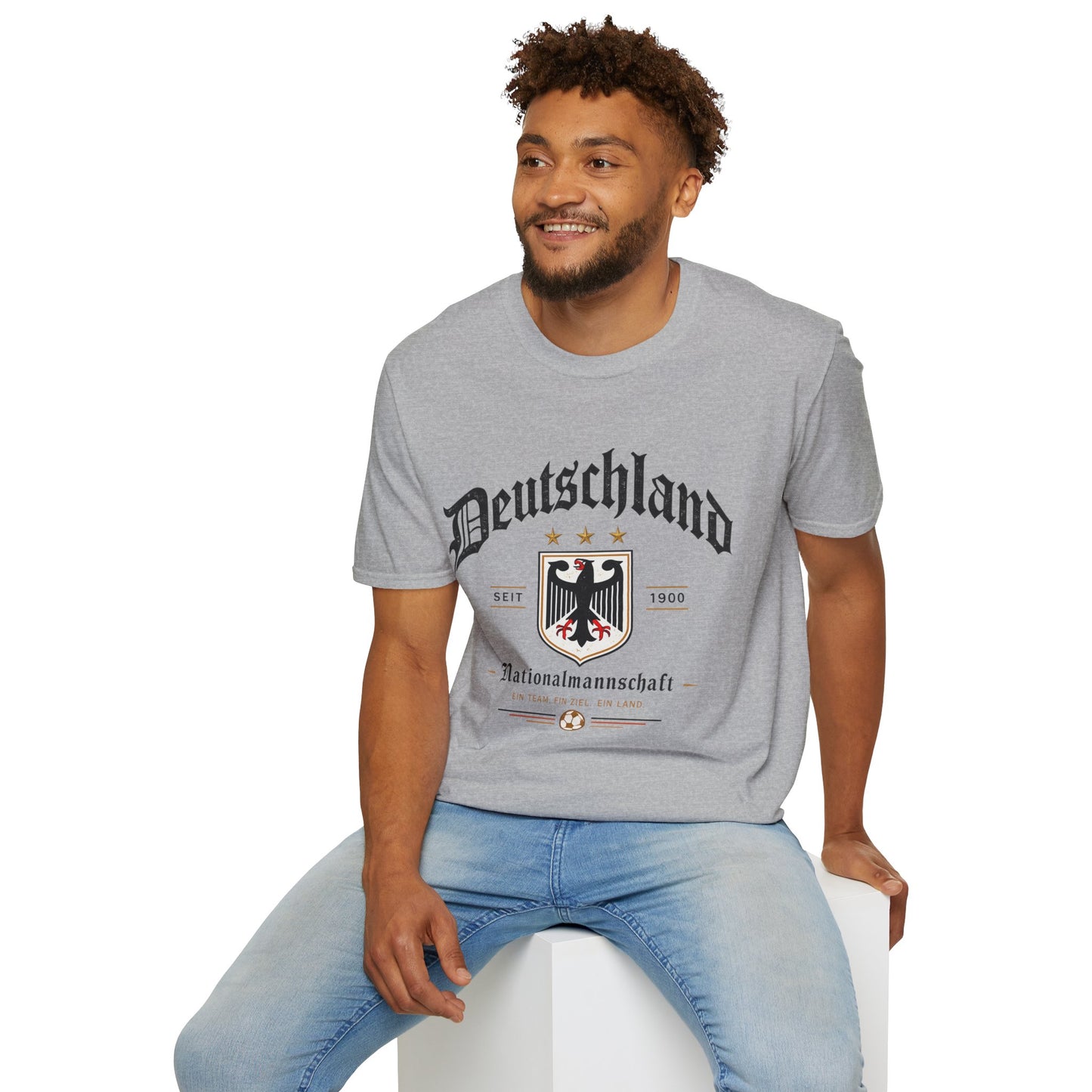 Deutschland Fußball Fan T-Shirt | Nationalmannschaft Vintage Shirt | Public Viewing Geschenk