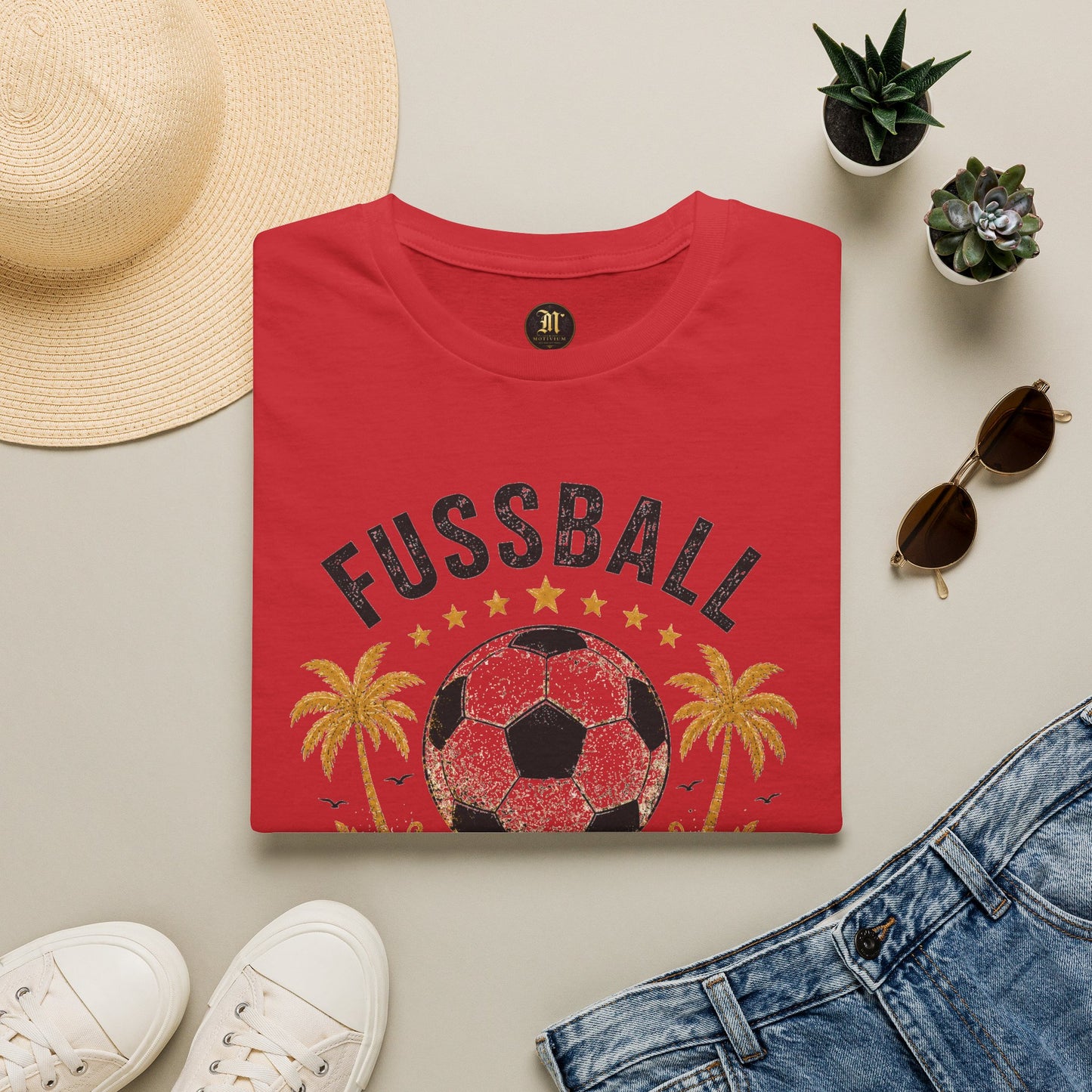 Fußball Freiheit Shirt – Vintage Fußball & Beach Lifestyle T-Shirt | Mein Leben. Mein Spiel