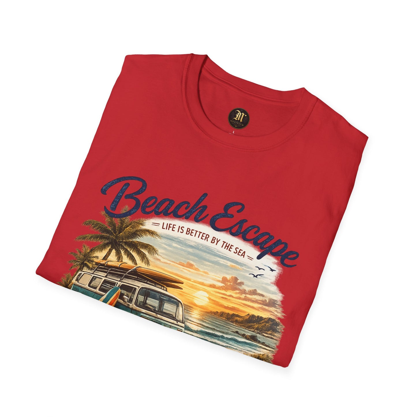 Beach Escape – Life Is Better By The Sea T-Shirt | Vintage Surf Van Beach Shirt | Summer Roadtrip Tee