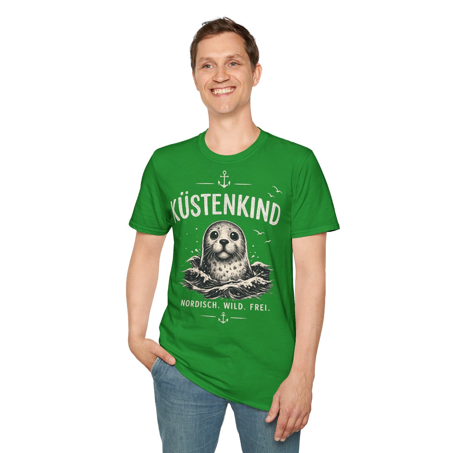 Küstenkind Robbe T-Shirt – Nordisch Wild Frei | Maritime Küstenliebe | Seal Ocean Beach Shirt | Nordsee Ostsee Geschenk
