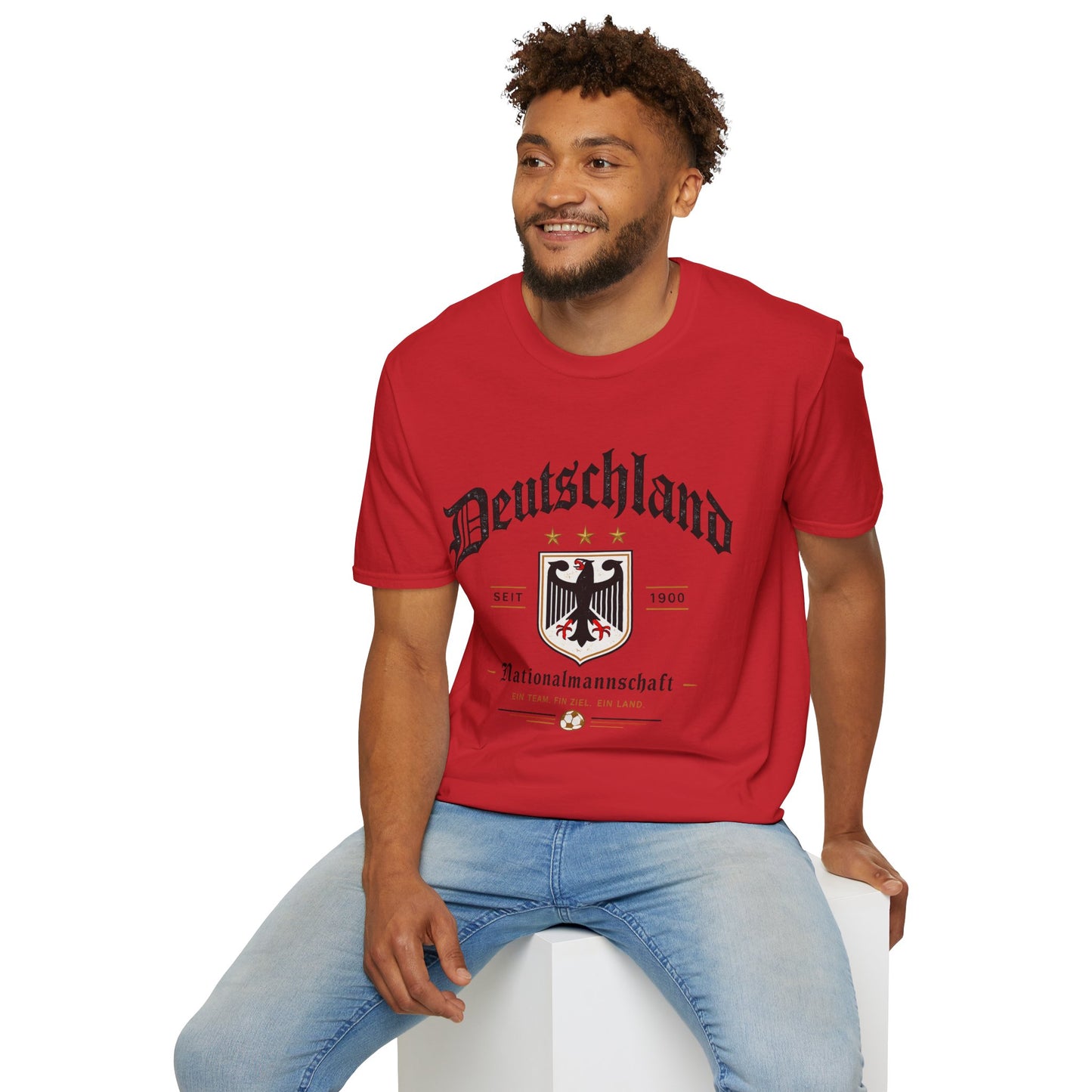 Deutschland Fußball Fan T-Shirt | Nationalmannschaft Vintage Shirt | Public Viewing Geschenk