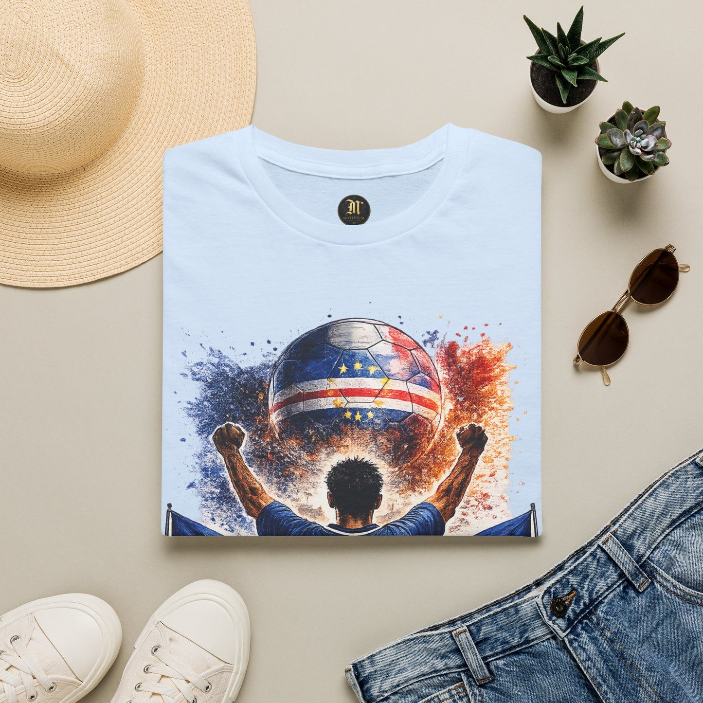 Kap Verde Fan Shirt – Cape Verde Football Supporter T-Shirt | Fußball Fan Geschenk