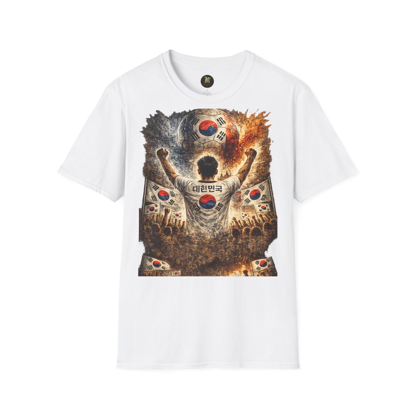 Südkorea Fußball Fan T-Shirt | Korea Supporter Shirt | South Korea Fan Design | Fußball Fanartikel | Geschenk für Südkorea Fans