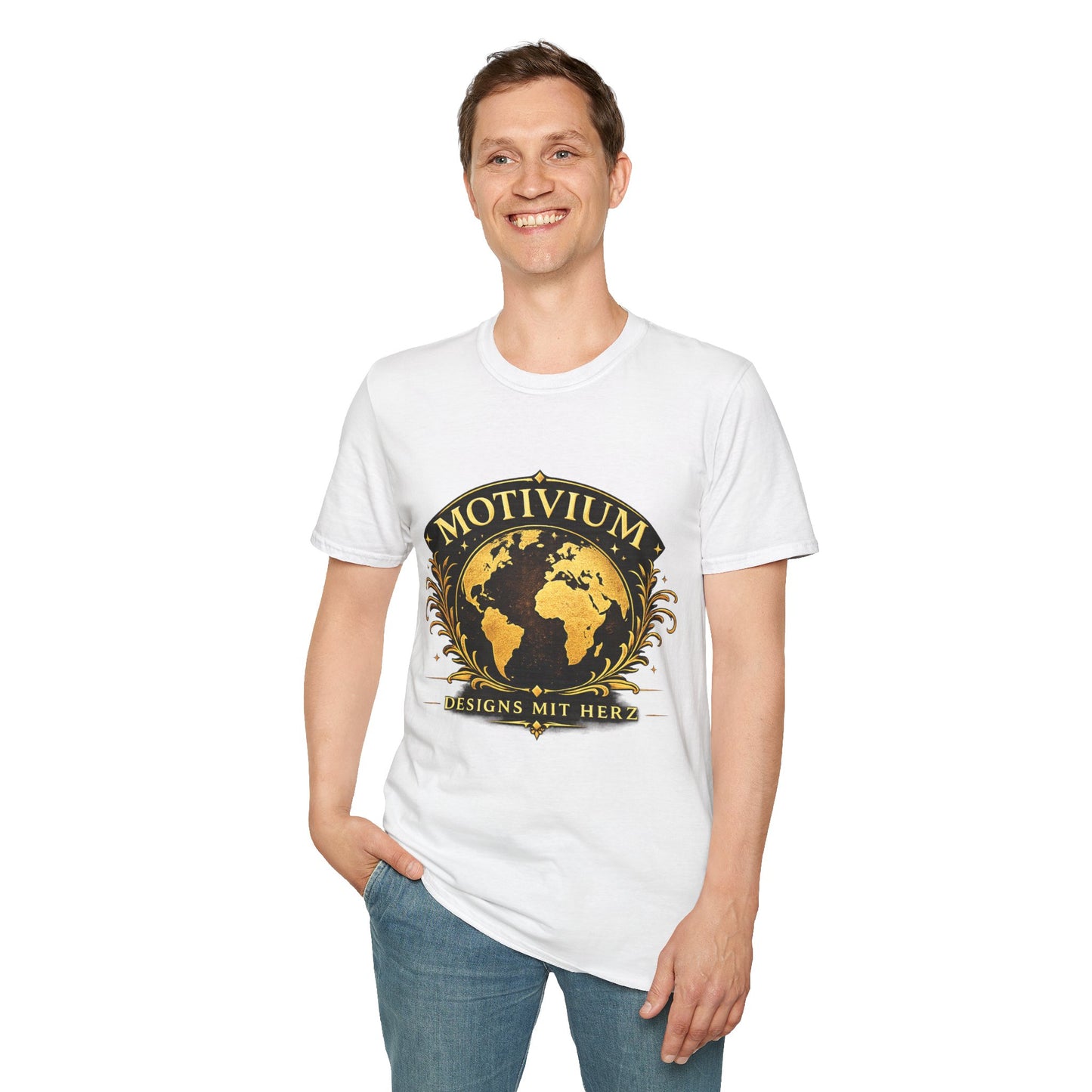 Motivium World Edition – Premium T-Shirt | Designs mit Herz