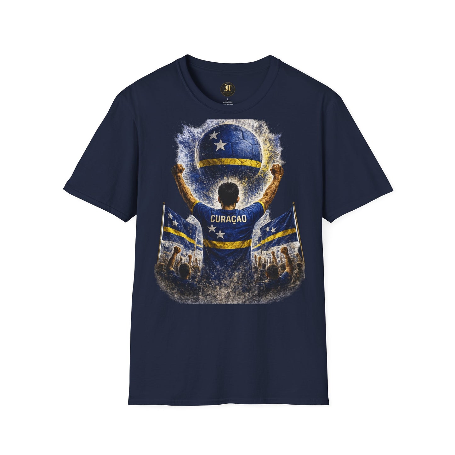 Curaçao Fußball Fan T-Shirt | Curaçao Supporter Shirt | Curacao Fan Design | Fußball Fanartikel | Geschenk für Curaçao Fans
