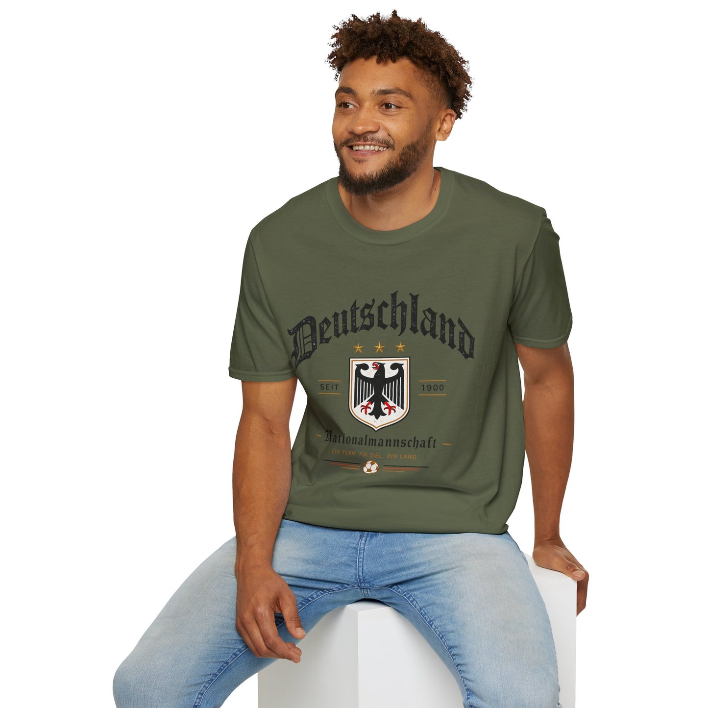 Deutschland Fußball Fan T-Shirt | Nationalmannschaft Vintage Shirt | Public Viewing Geschenk