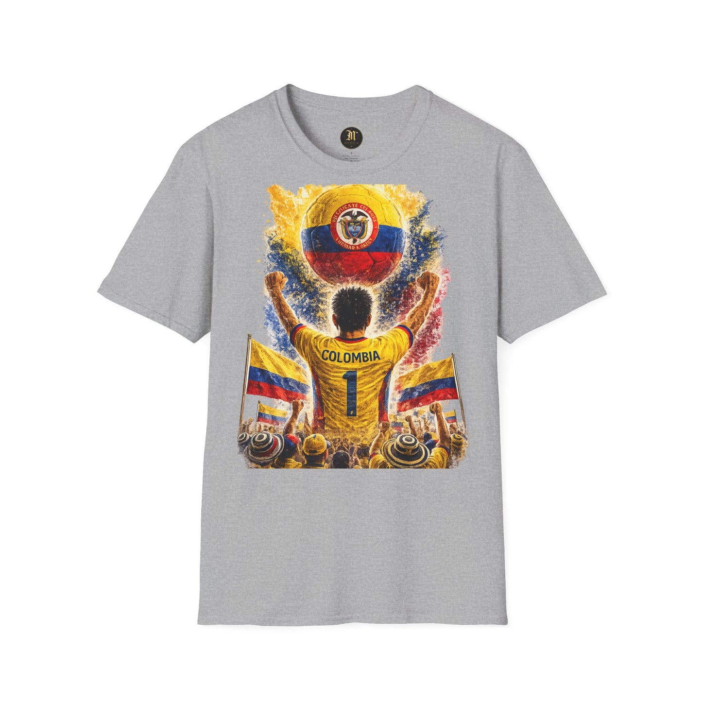 Kolumbien Fußball Fan T-Shirt | Kolumbien Supporter Shirt | Colombia Fan Design | Fußball Fanartikel | Geschenk für Kolumbien Fans