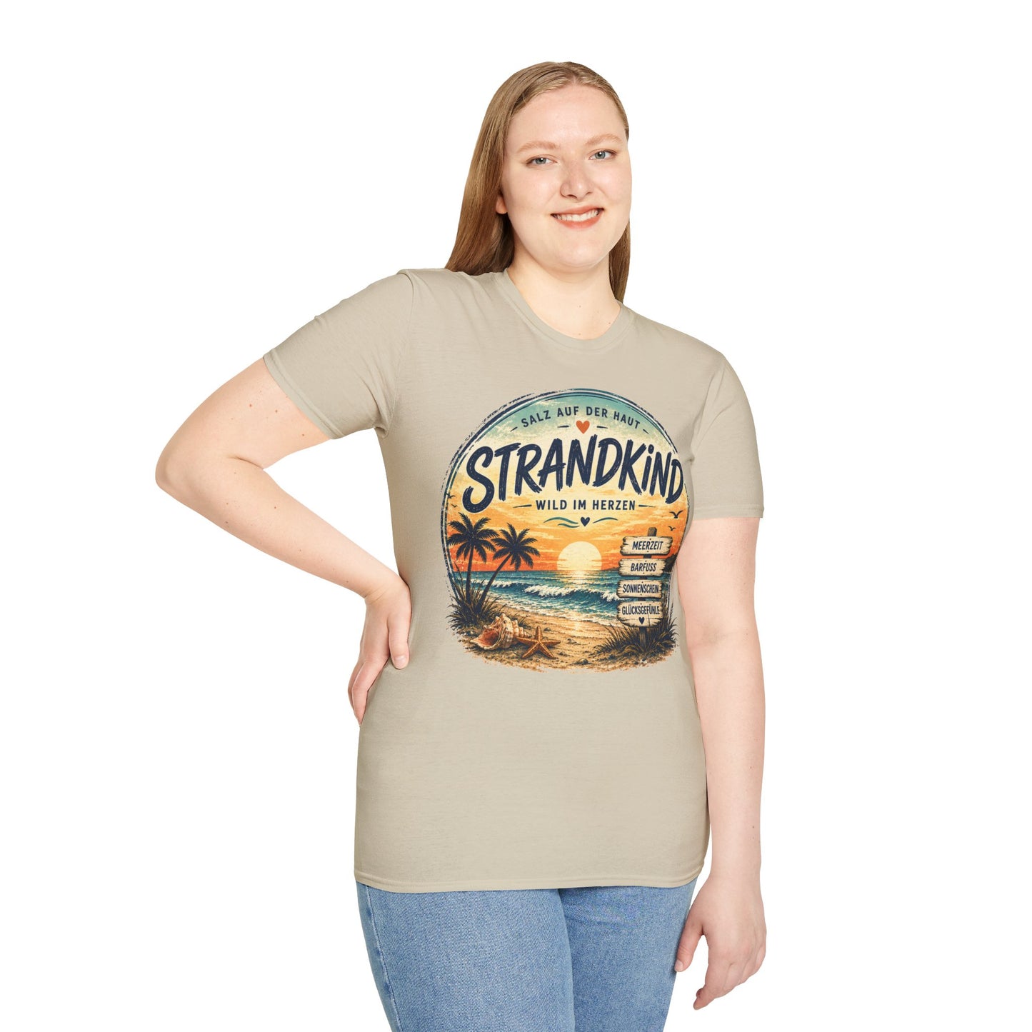 Strandkind T-Shirt – Salz auf der Haut, Wild im Herzen | Sommer & Meer Motiv