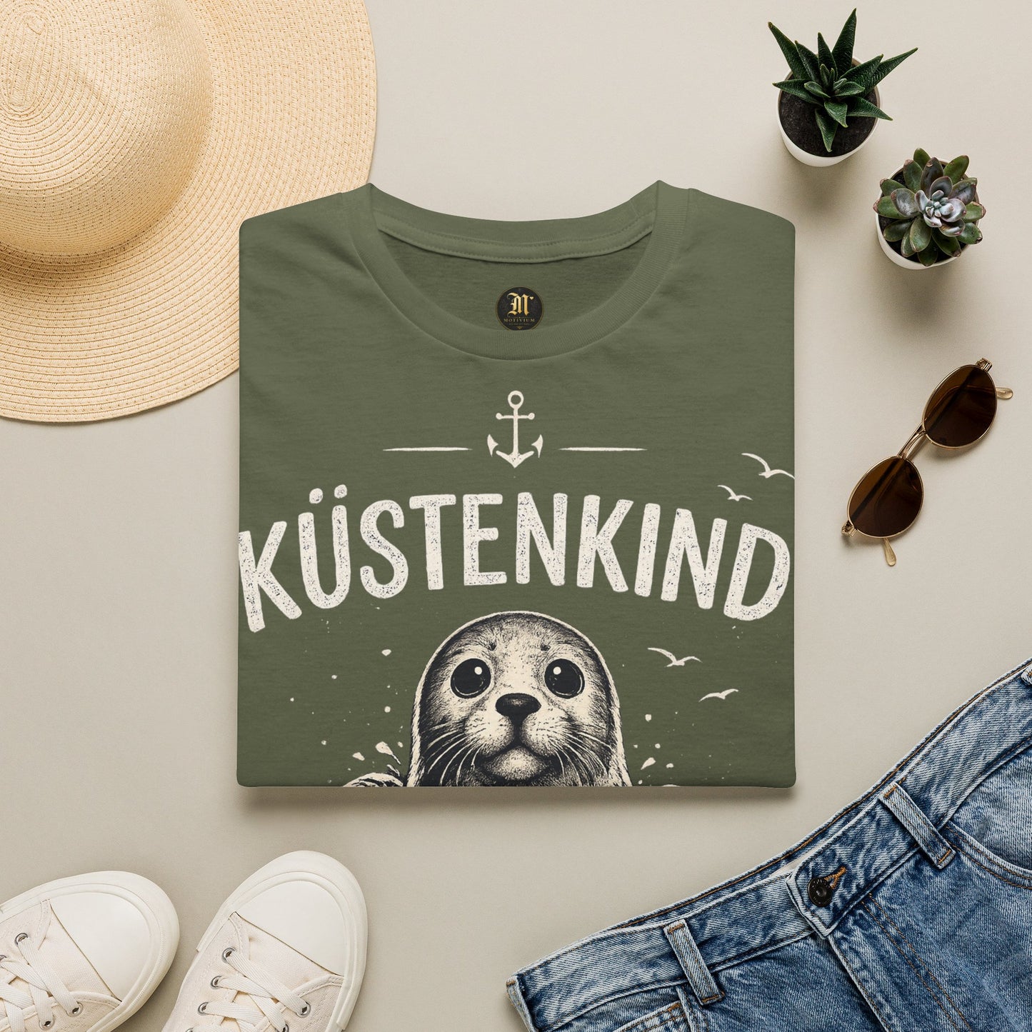 Küstenkind Robbe T-Shirt – Nordisch Wild Frei | Maritime Küstenliebe | Seal Ocean Beach Shirt | Nordsee Ostsee Geschenk